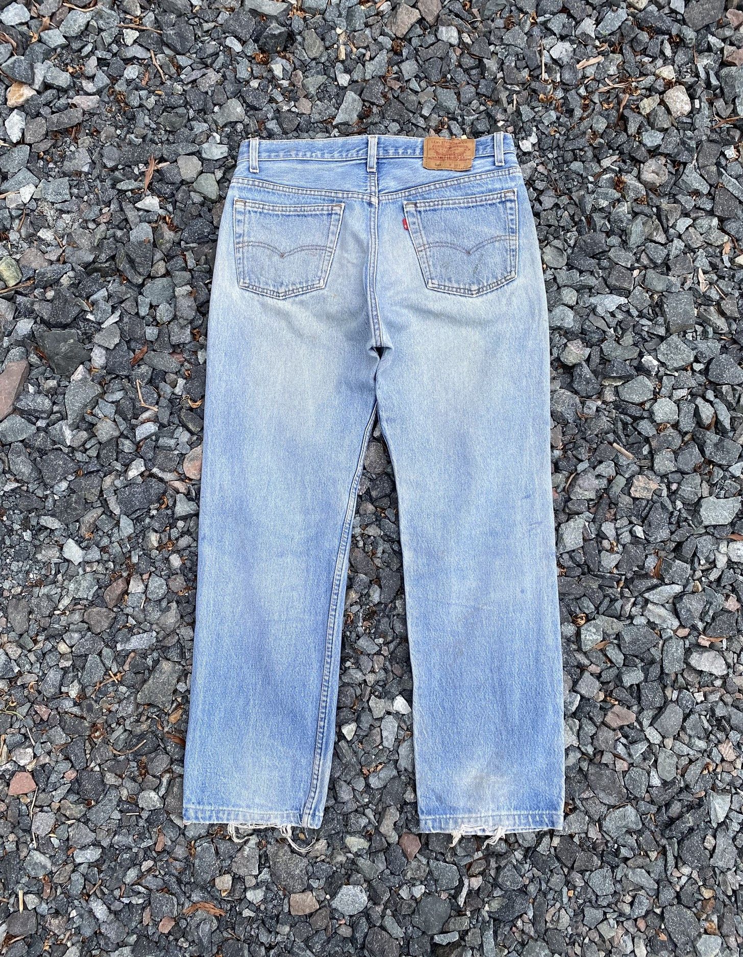 Levi's Vintage 1993 Levis 501 dirty lightwash distressed W33x28.5 Size US 33 - 7 Thumbnail