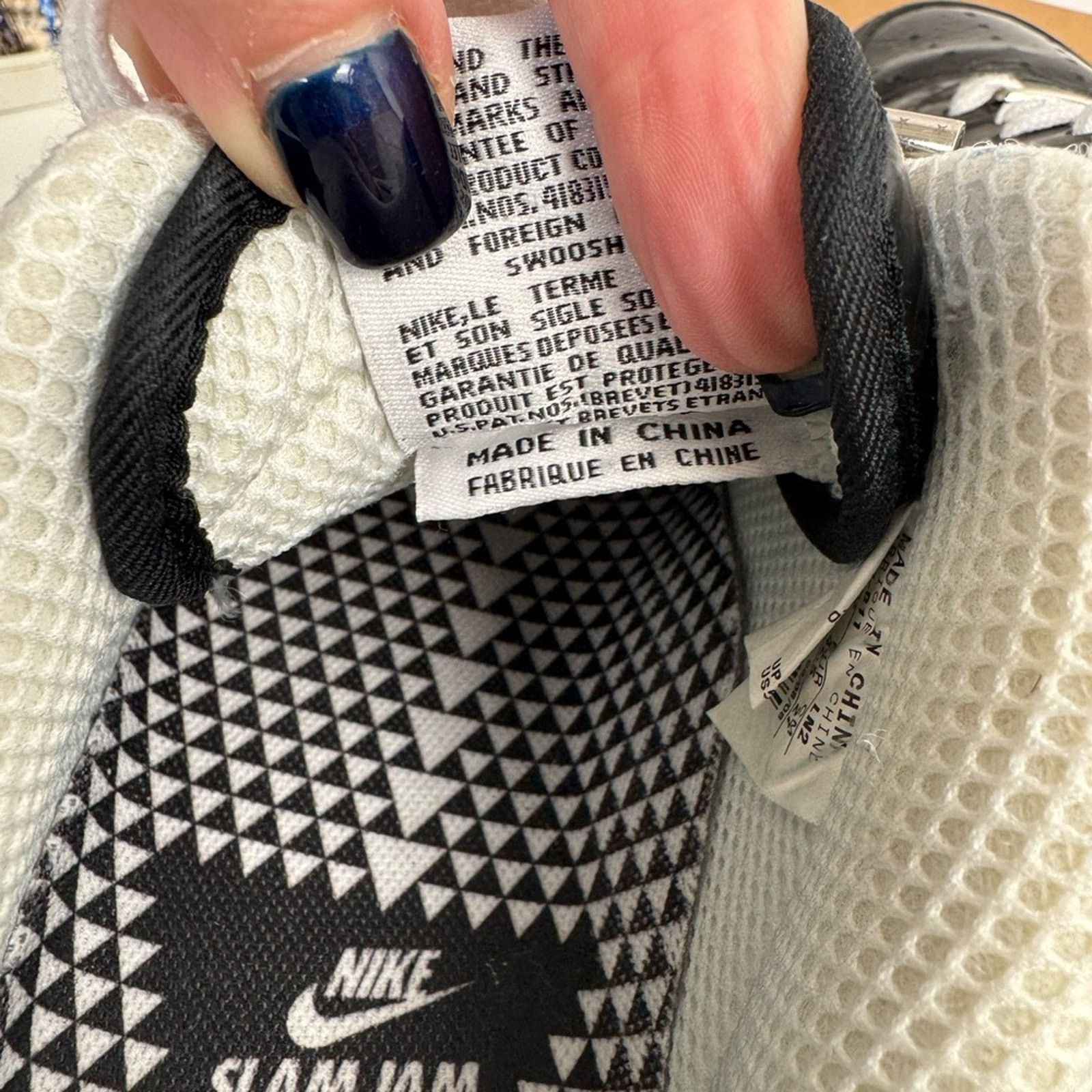 Nike Nike Slam Jam x Air Force 1 CollaborationSize 9- Black/white Size US 9 / EU 42 - 4 Thumbnail