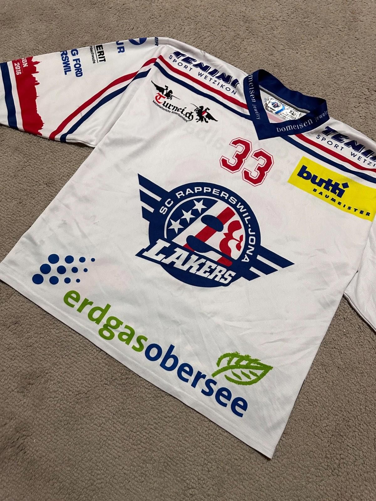 Other RAPPERSWIL JONA LAKERS HOCKEY SHIRT JERSEY sz XL MEN #33 Size US XL / EU 56 / 4 - 2 Thumbnail