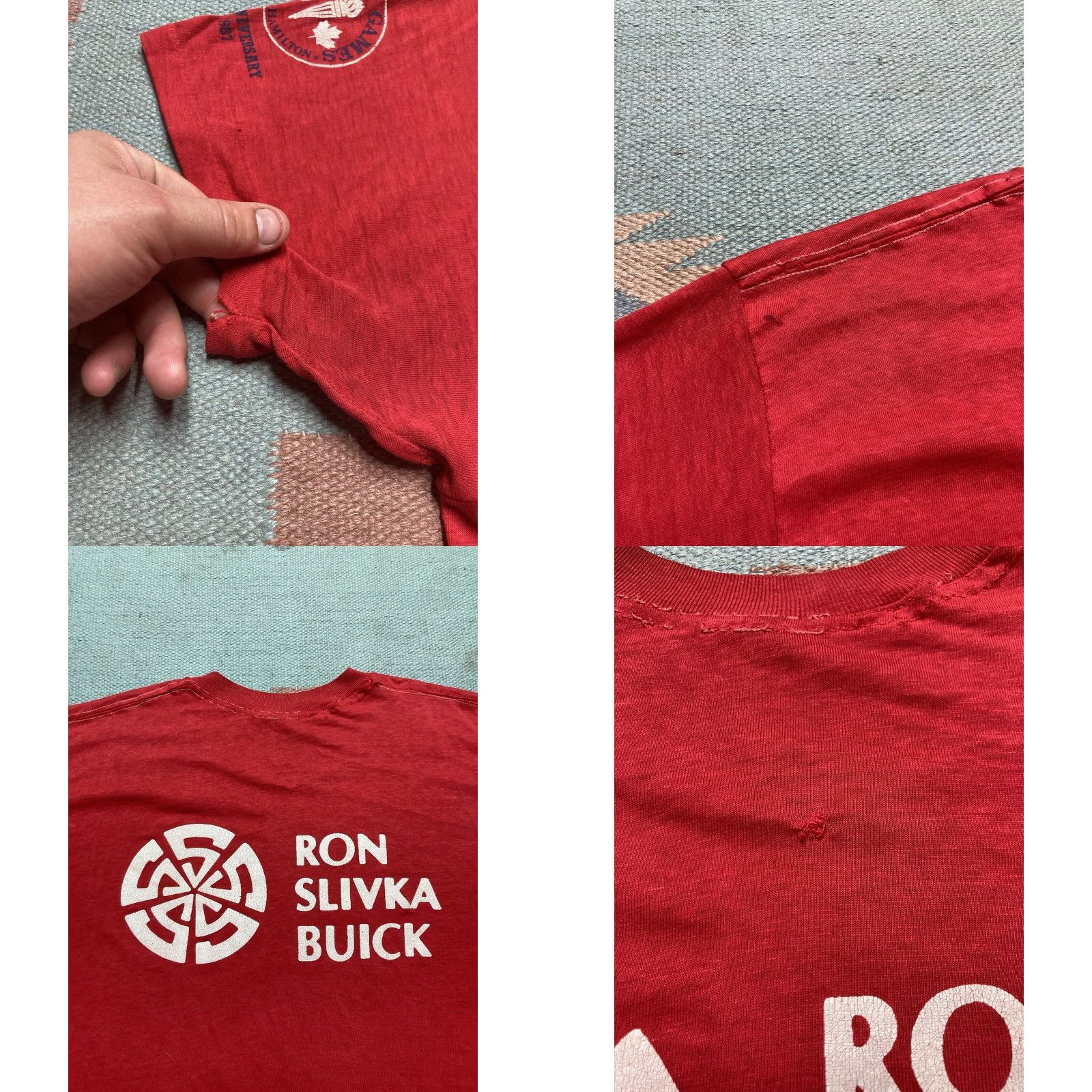 Vintage VINTAGE Buick Marathon T-Shirt 80s graphic red XL Men Size US XL / EU 56 / 4 - 10 Thumbnail