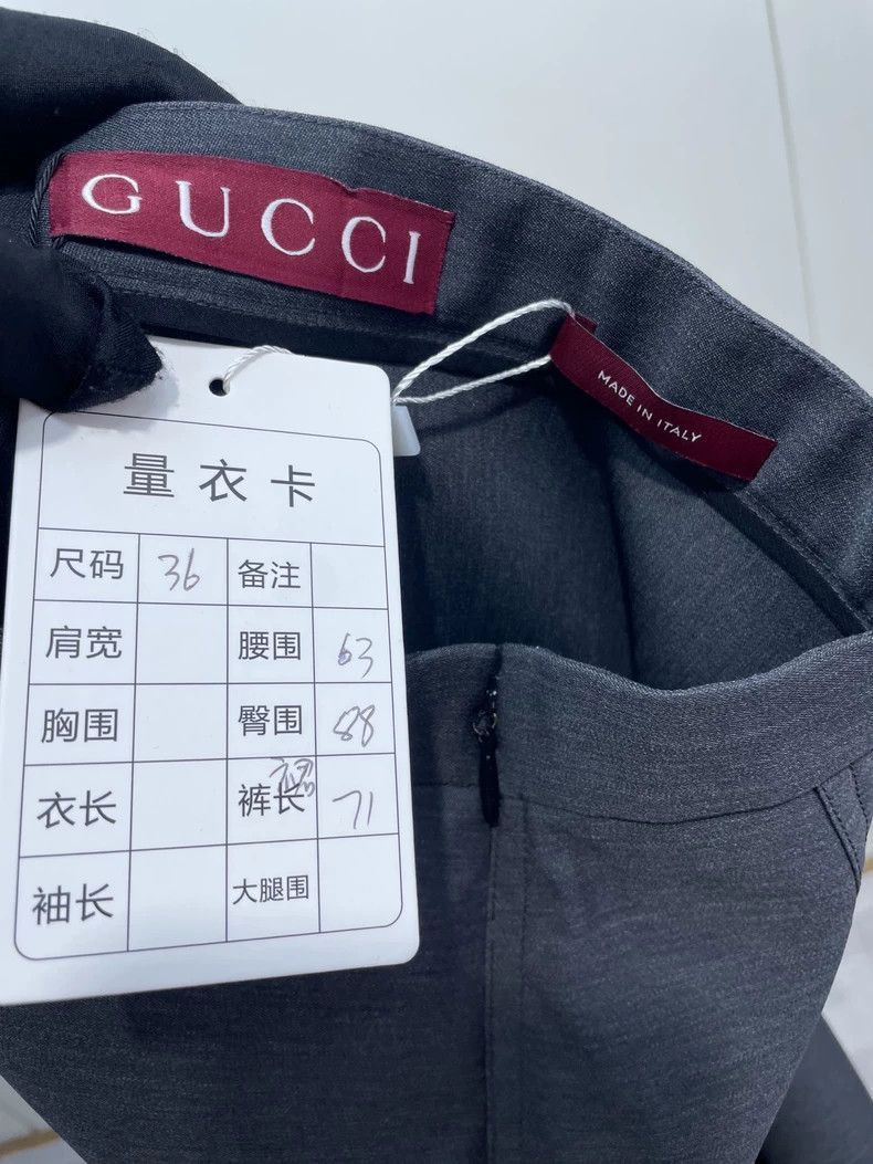 Gucci Gucci Gray Suit Skirt for Work-2506 Size 35" - 8 Thumbnail