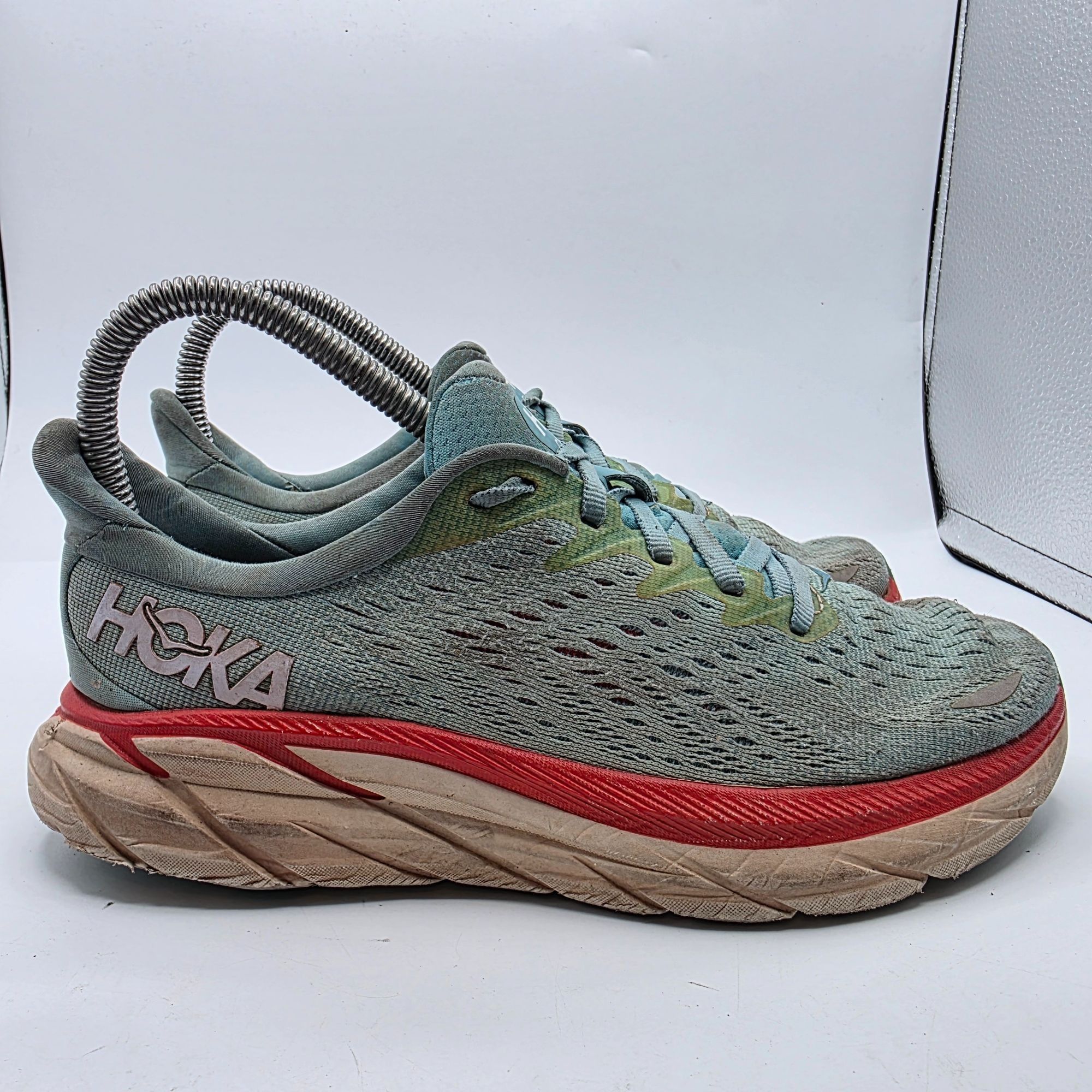 Hoka Hoka One One Clifton 8 Womens Size 5.5 B Aqua Green Athletic Size US 5.5 / IT 35.5 - 12 Thumbnail