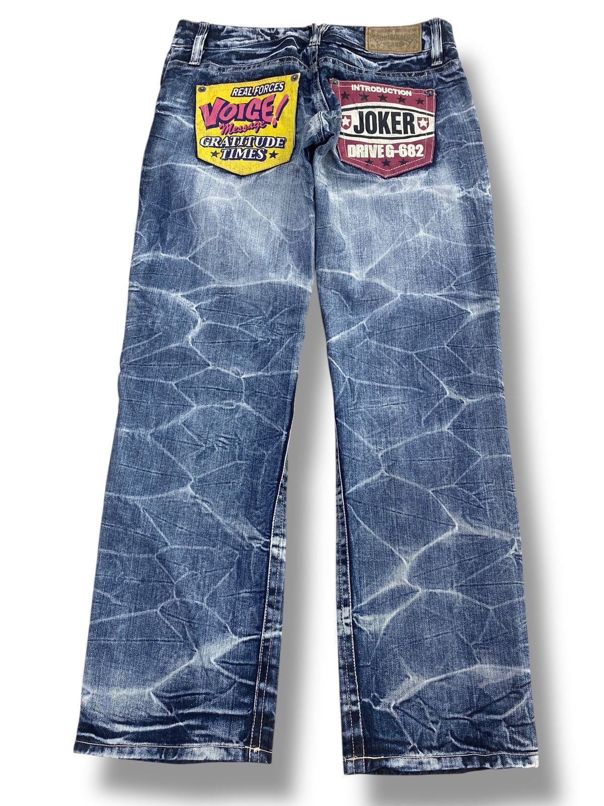 Japanese Brand Japanese Brand Patchwork Star Print Style Distressed Jeans Size US 32 / EU 48 - 3 Thumbnail