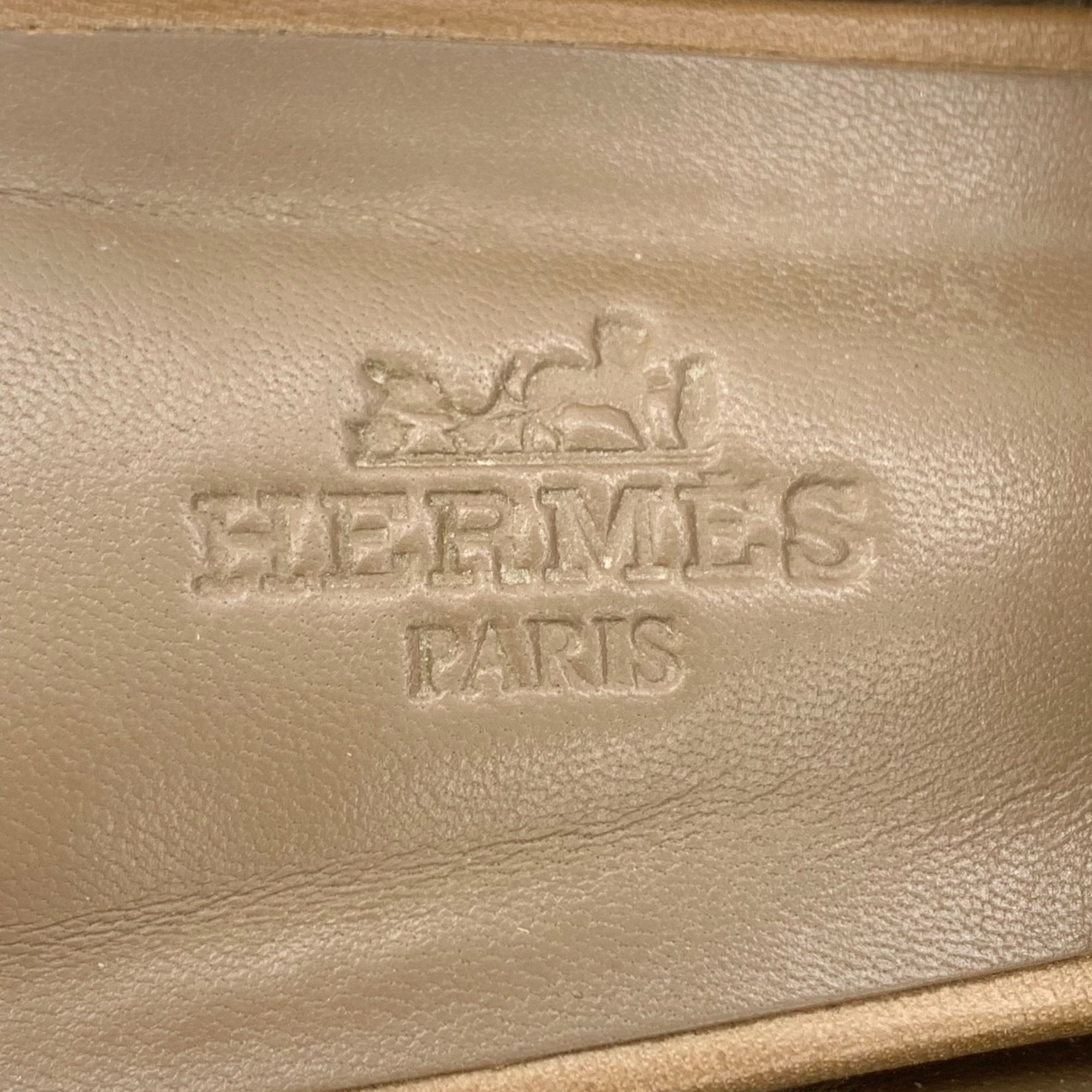 Hermes Hermes Tan Leather Fringe Slip-On Loafers With Silver Hardwa Size US 6.5 / IT 36.5 - 8 Thumbnail