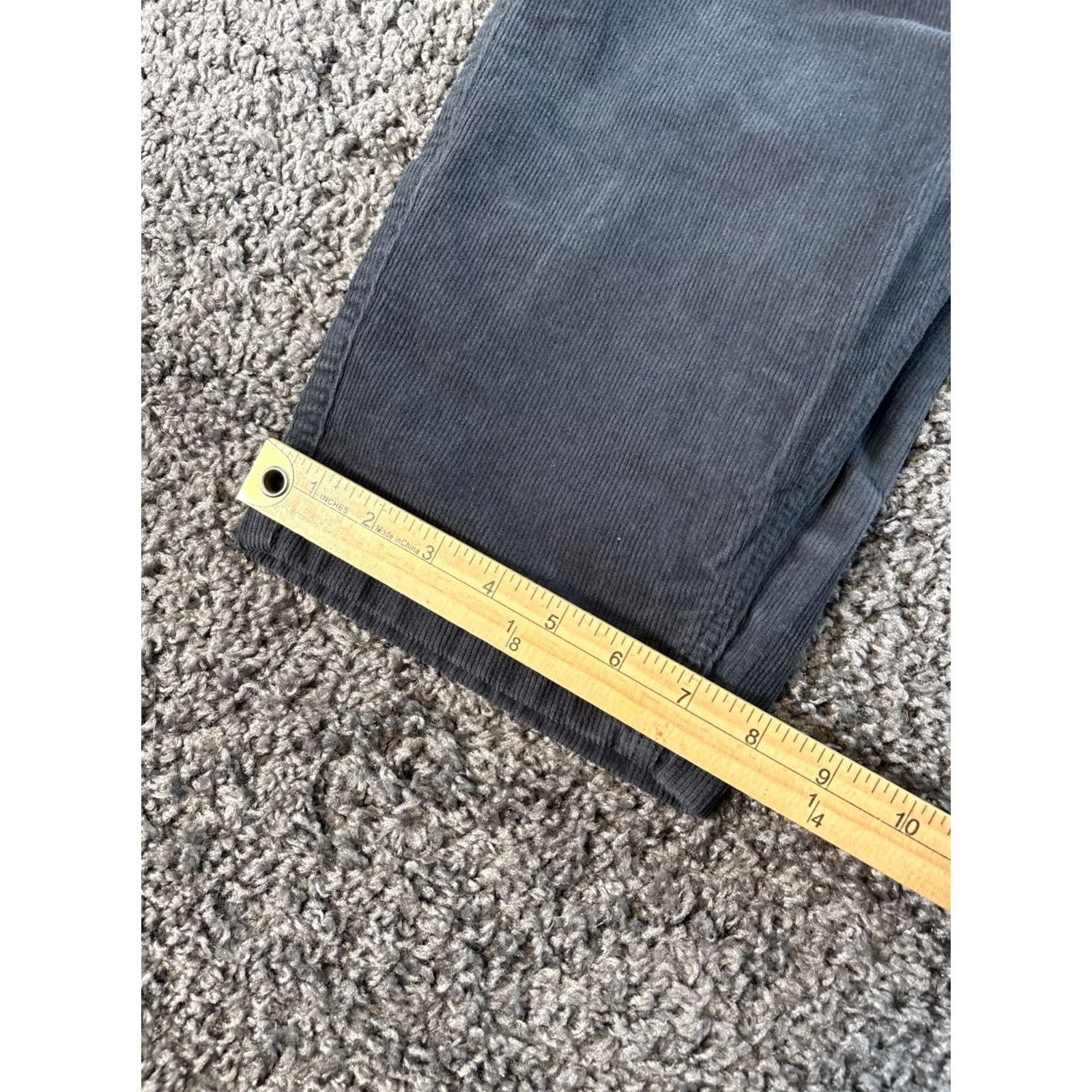 American Eagle Outfitters American Eagle Outfitters Pants Women 4 Short Blue Corduroy Barrel Leg High Rise Paper Bag Ankle Pocket Ruffle Size 28" / US 6 / IT 42 - 3 Thumbnail