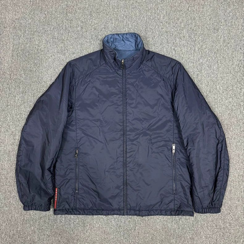 Prada Prada Blue Reversible Nylon Jacket Size US XL / EU 56 / 4 - 1 Thumbnail