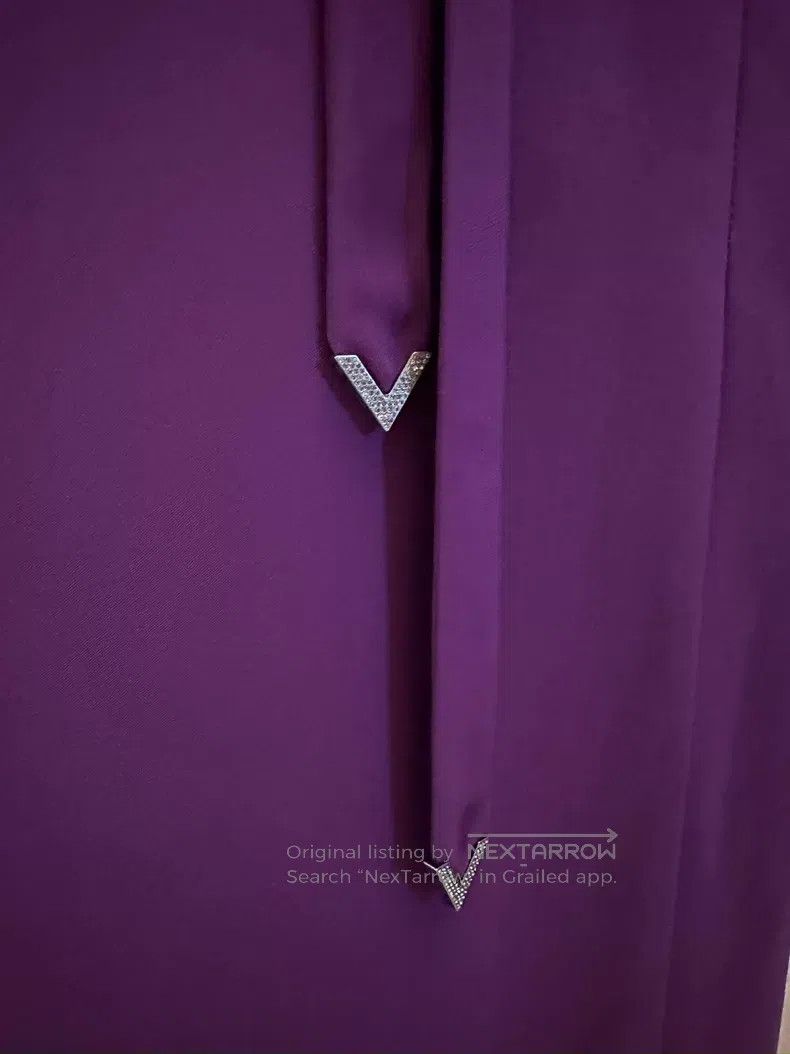 Valentino Valentino Purple long-sleeved dress Size M / US 6-8 / IT 42-44 - 4 Thumbnail