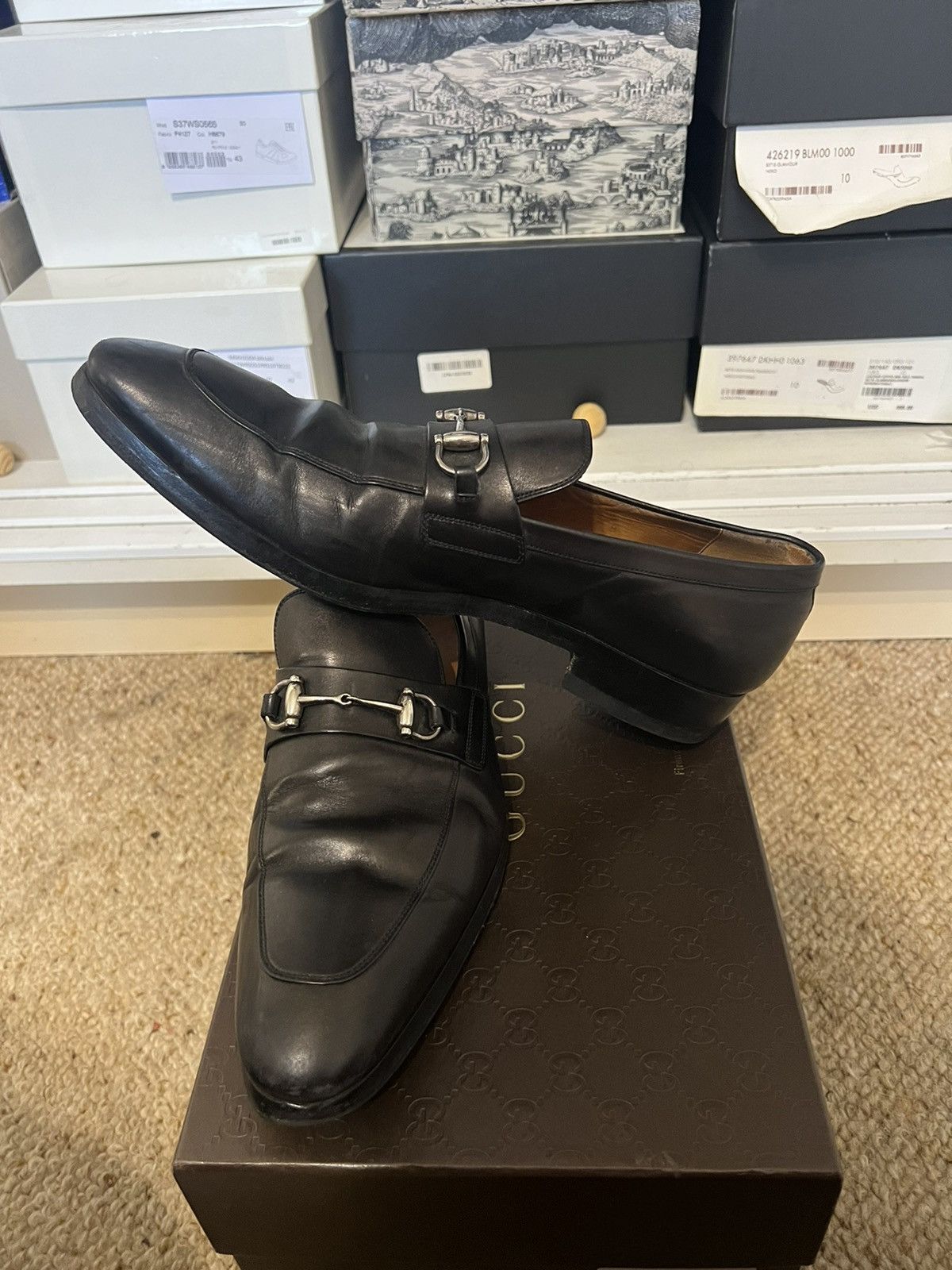 Gucci Gucci almond toe leather loafer Size US 9.5 / EU 42-43 - 4 Thumbnail