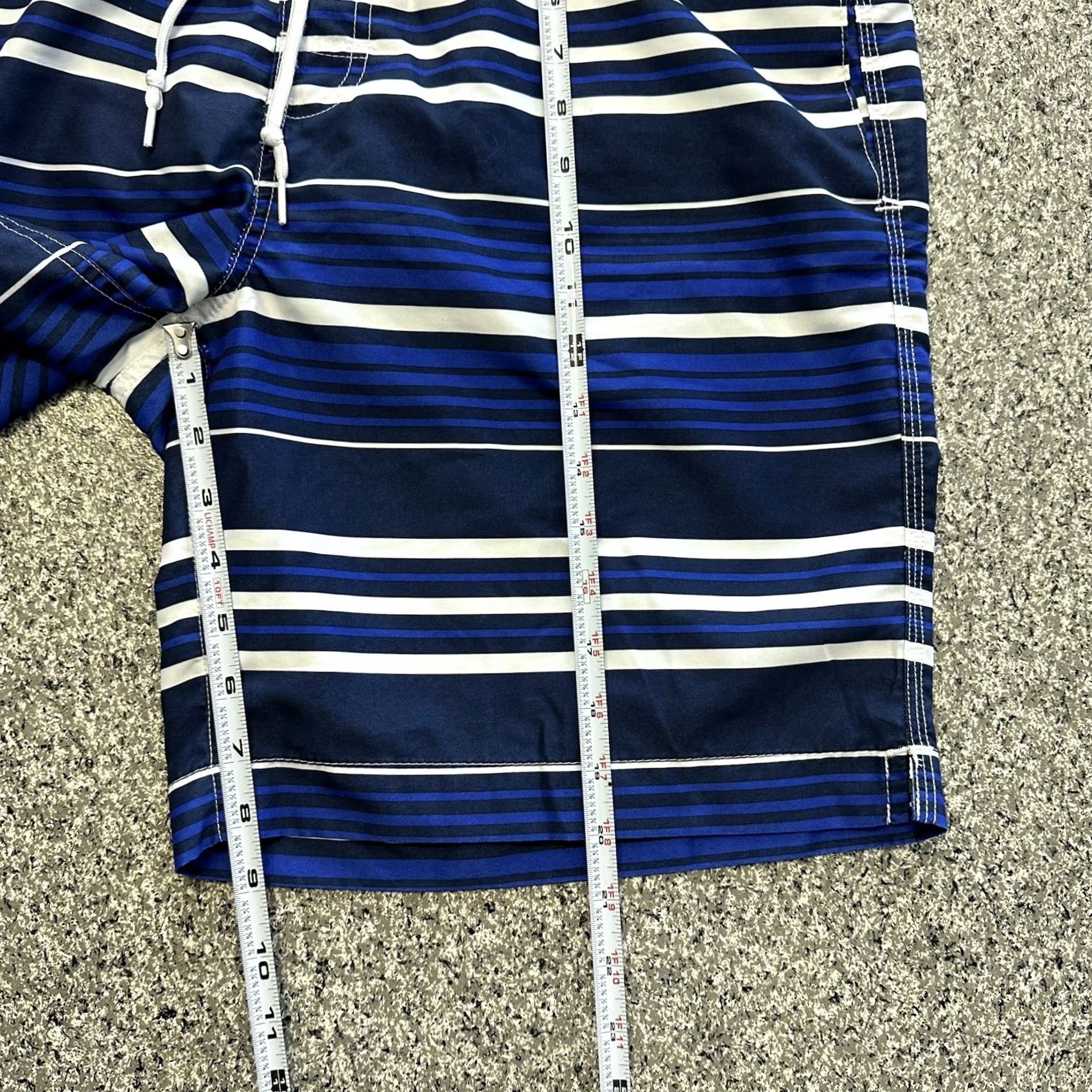 Chaps Chaps Stripped Navy Blue XL Boardshorts Trunks Shorts Pockets Lined Mens Size US 36 / EU 52 - 7 Thumbnail