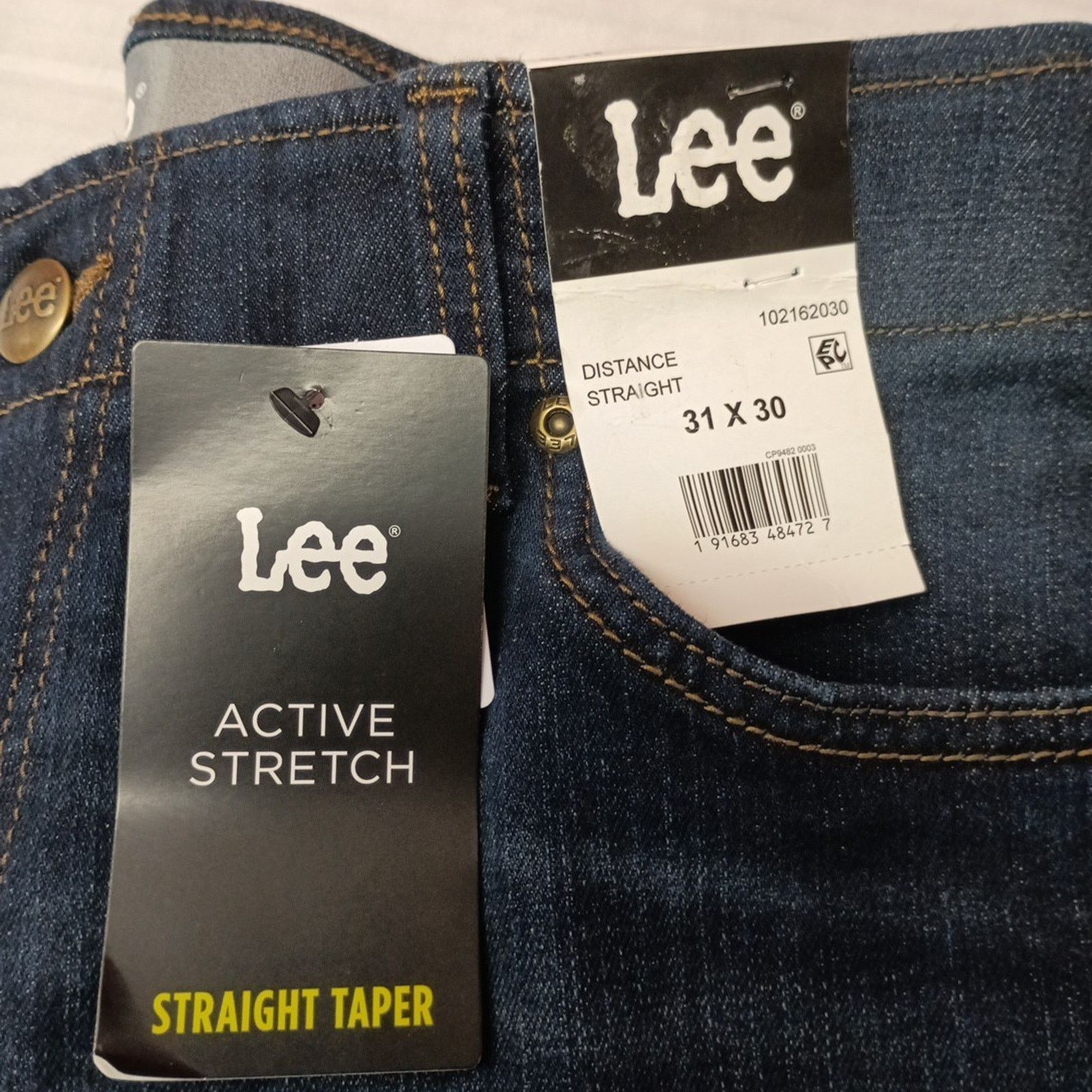 Lee Lee Men's 31x30 Straight Taper Motion Flex Dark Blue Jeans Size US 31 - 2 Thumbnail