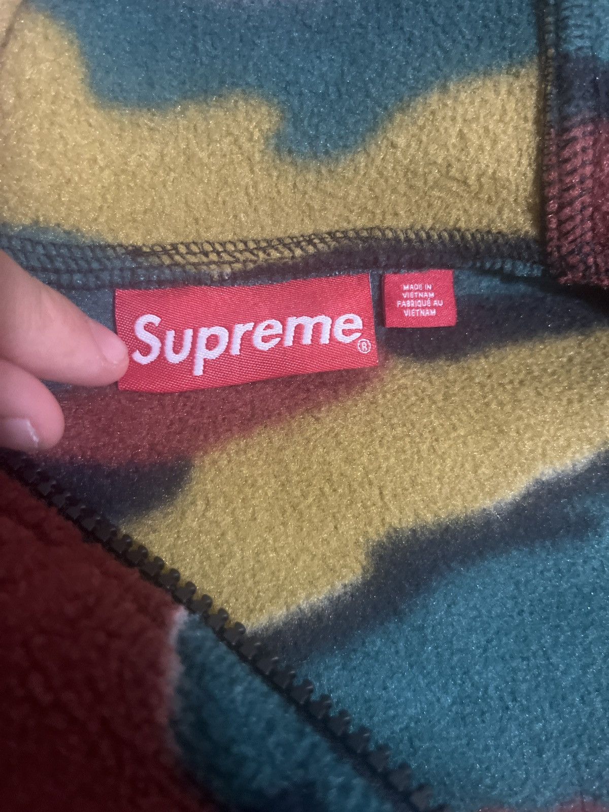 Supreme Supreme camo polor tech face mask zip up hoodie Size US M / EU 48-50 / 2 - 5 Thumbnail
