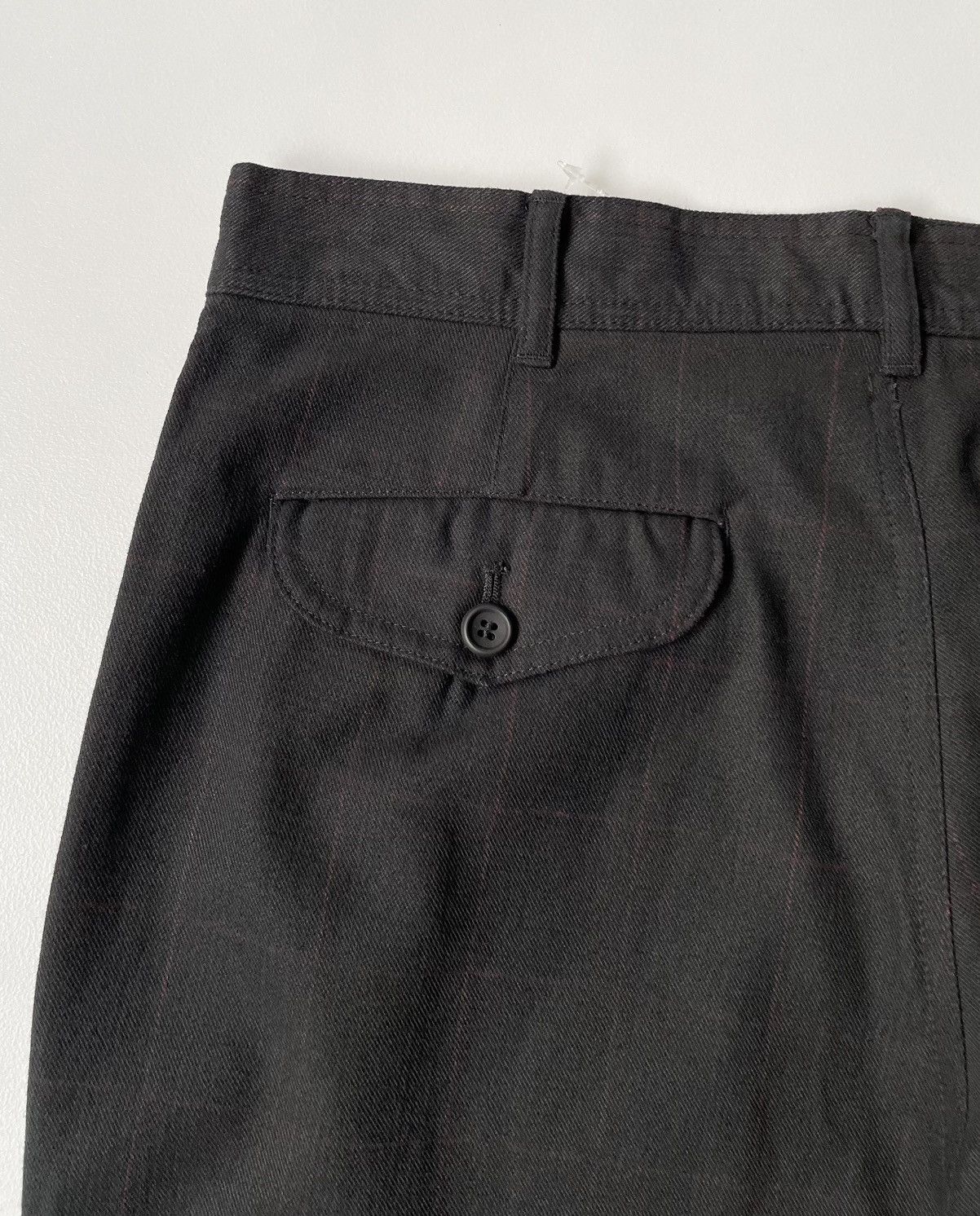 Comme des Garcons Black Cotton Check Print Trousers Size US 32 / EU 48 - 12 Thumbnail
