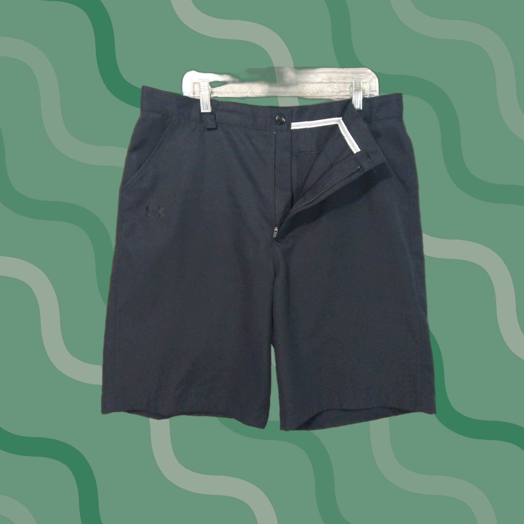 Under Armour Under Armour Shorts Mens 36 Black Performance Golf High Rise Flat Front Size US 36 / EU 52 - 1 Thumbnail