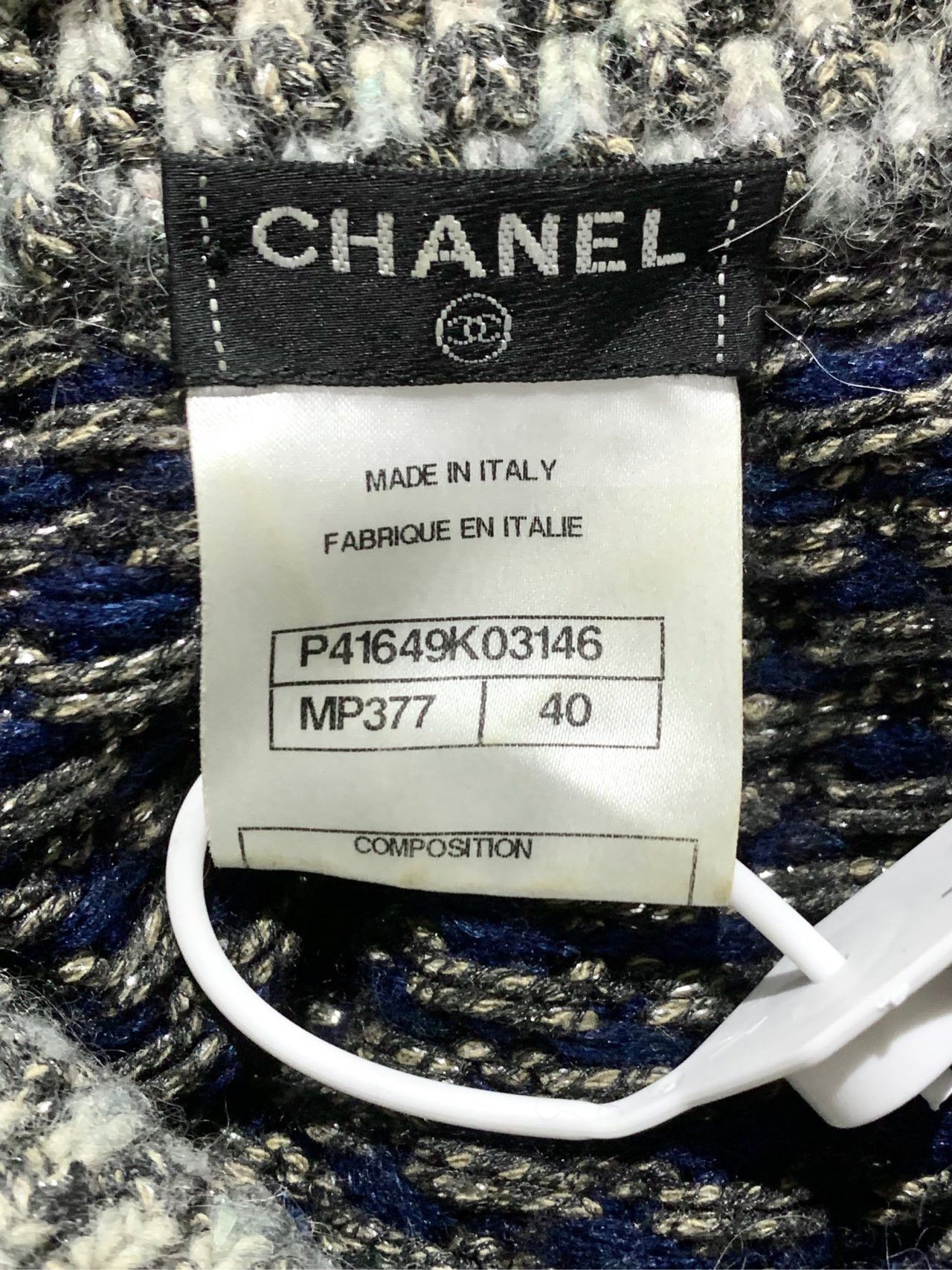 Chanel Chanel Women's Round Neck Knit Jacquard Striped Dress Size M / US 6-8 / IT 42-44 - 5 Thumbnail