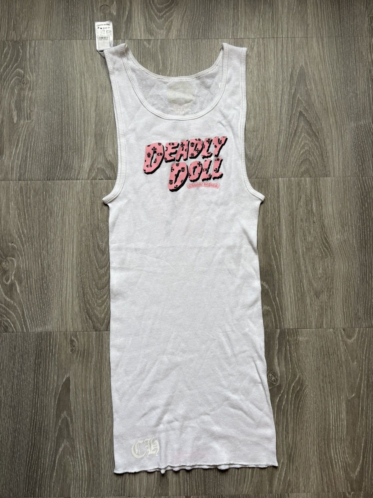 Chrome Hearts Chrome Hearts White Deadly Doll Tank Top | Grailed