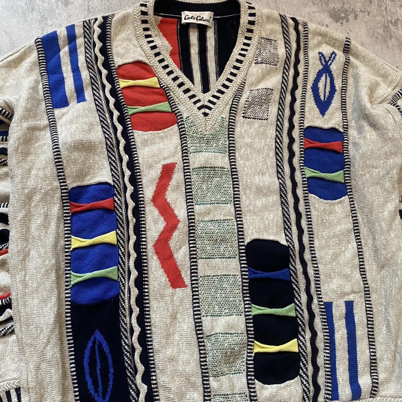 Carlo Colucci Carlo Colucci Vintage Sweater y2k Boxy 2000s Retro Rap Size US L / EU 52-54 / 3 - 3 Thumbnail
