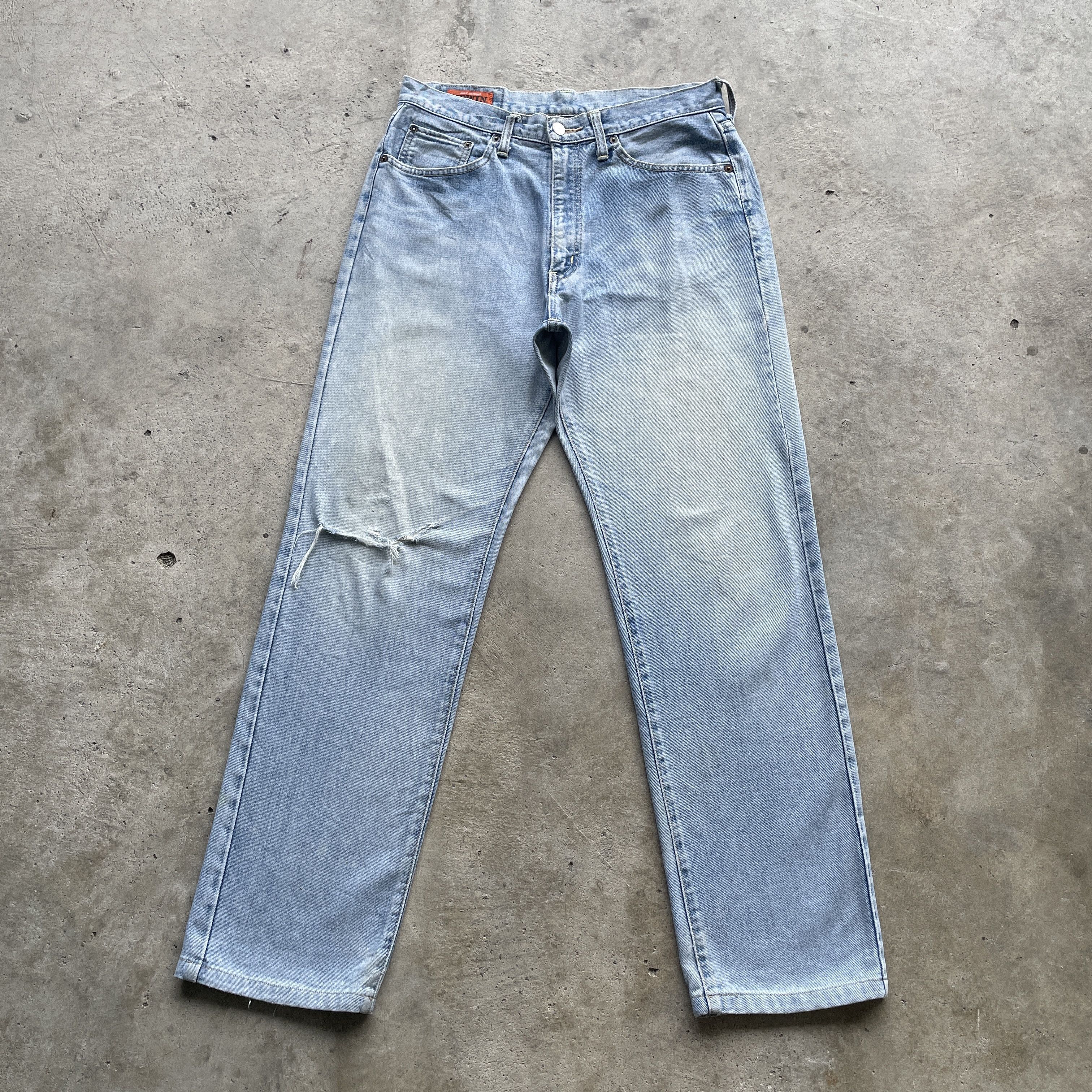 Japanese Brand VINTAGE EDWIN WASH DENIM DISTRESSED FADED JEANS PANTS W32 Size US 32 / EU 48 - 2 Thumbnail