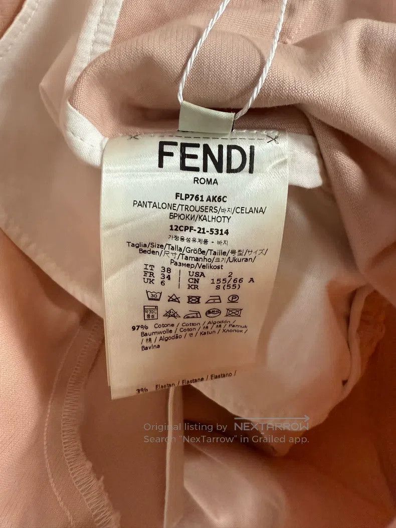 Fendi Fendi All-over print solid short pants Size 42" / US 20 - 8 Thumbnail