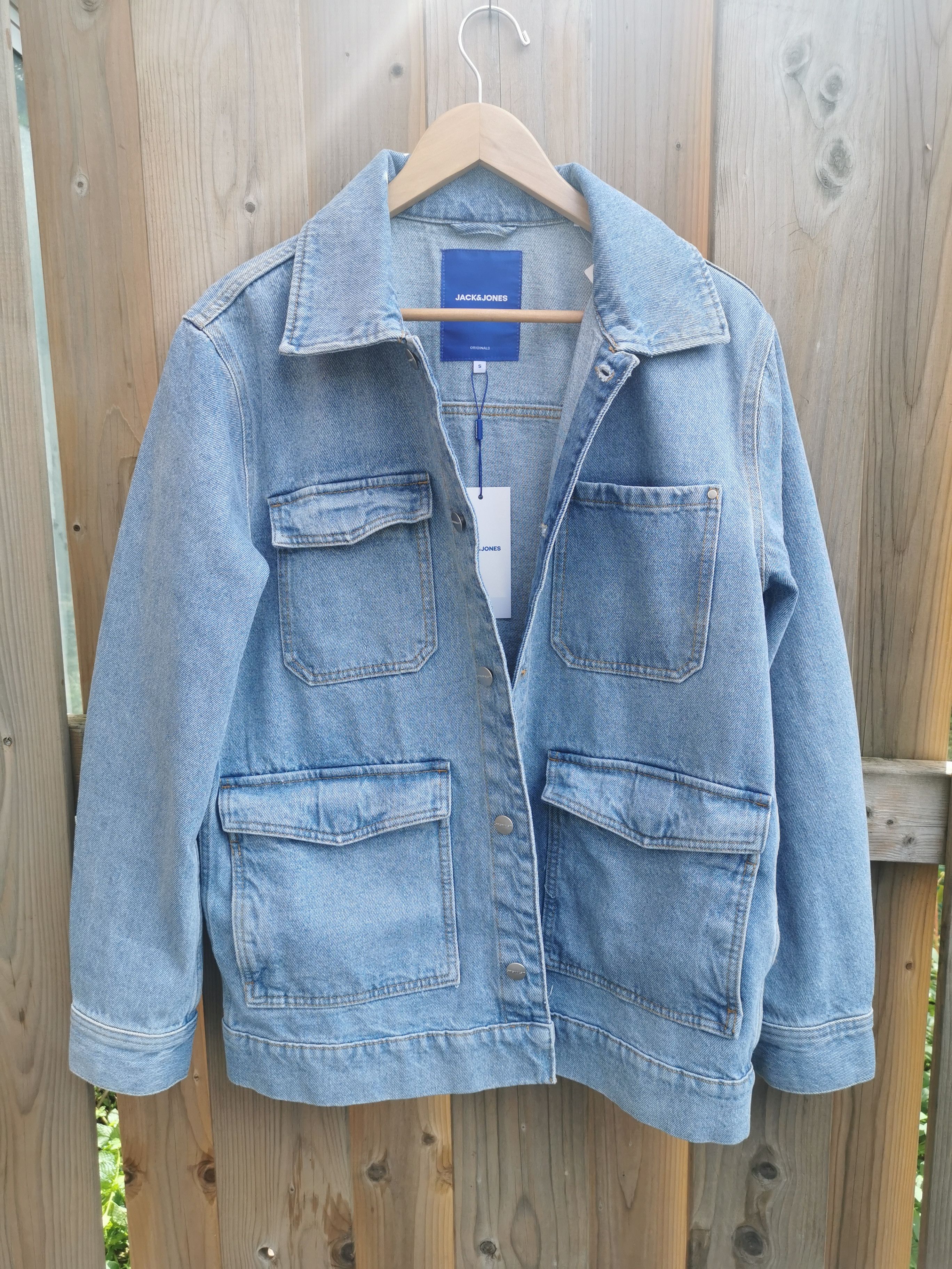 Jack & Jones Jack & Jones oversized denim/jean/chore jacket/coat Size US S / EU 44-46 / 1 - 1 Thumbnail