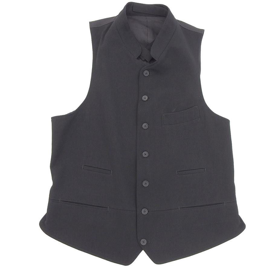 Yohji Yamamoto Yohji Yamamoto Pour Homme -W/Gabardine 7BS Stand Collar Vest Size US L / EU 52-54 / 3 - 1 Thumbnail