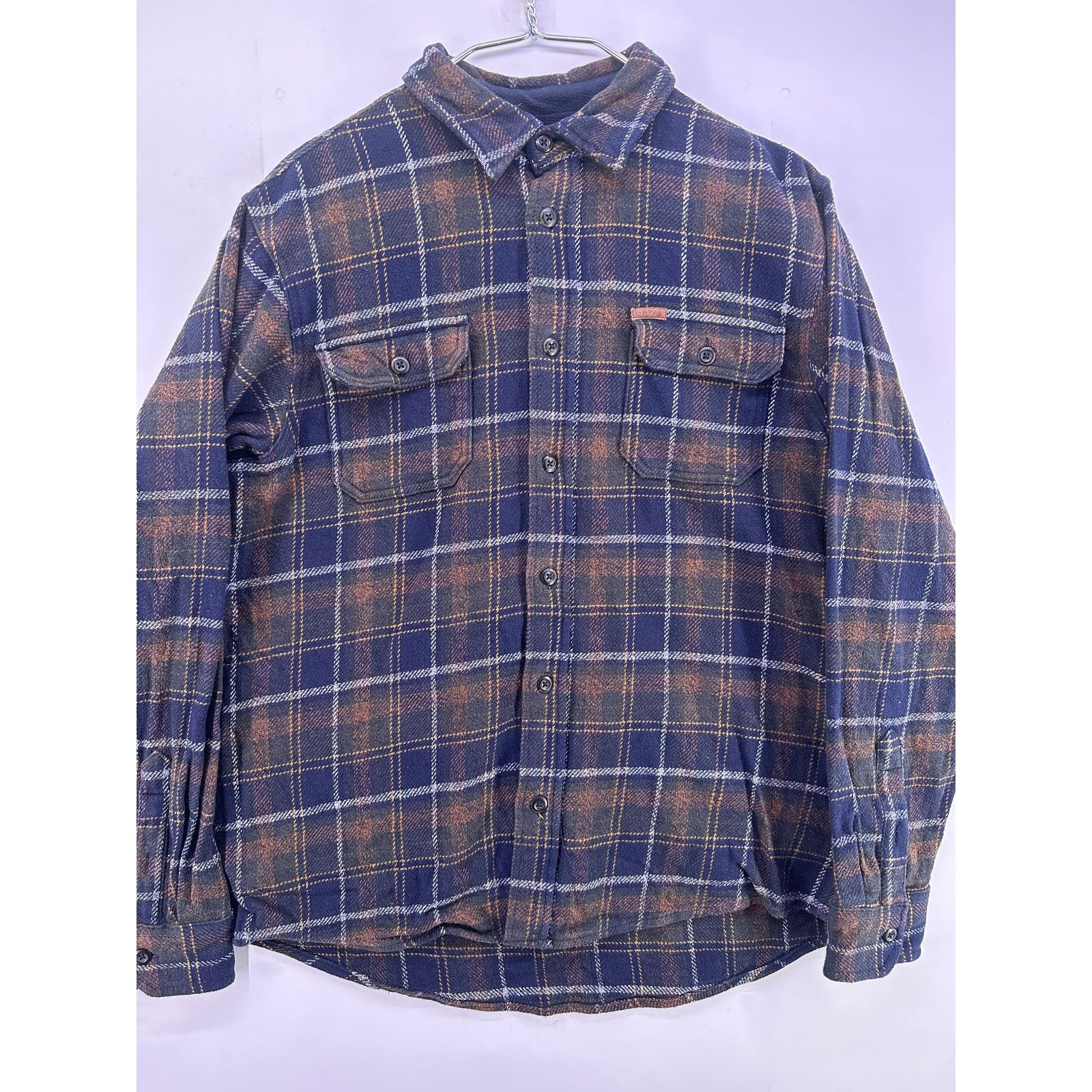 Orvis Orvis Thick Flannel Brown Navy Front Pockets Size Medium Size US M / EU 48-50 / 2 - 3 Thumbnail