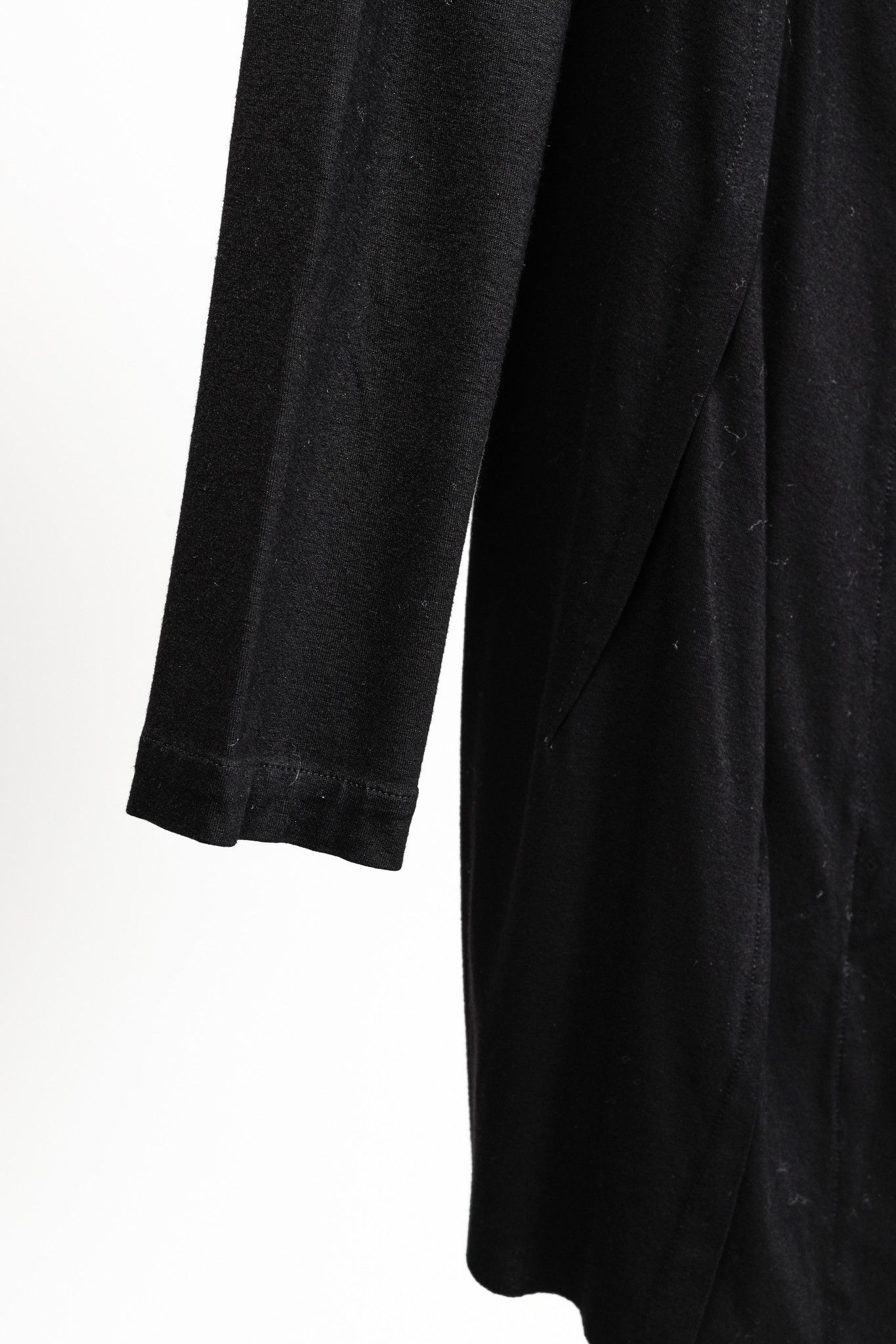 Rundholz Rundholz Exposed Seam Frayed Edges Black Jersey Dress Size S / US 4 / IT 40 - 7 Thumbnail