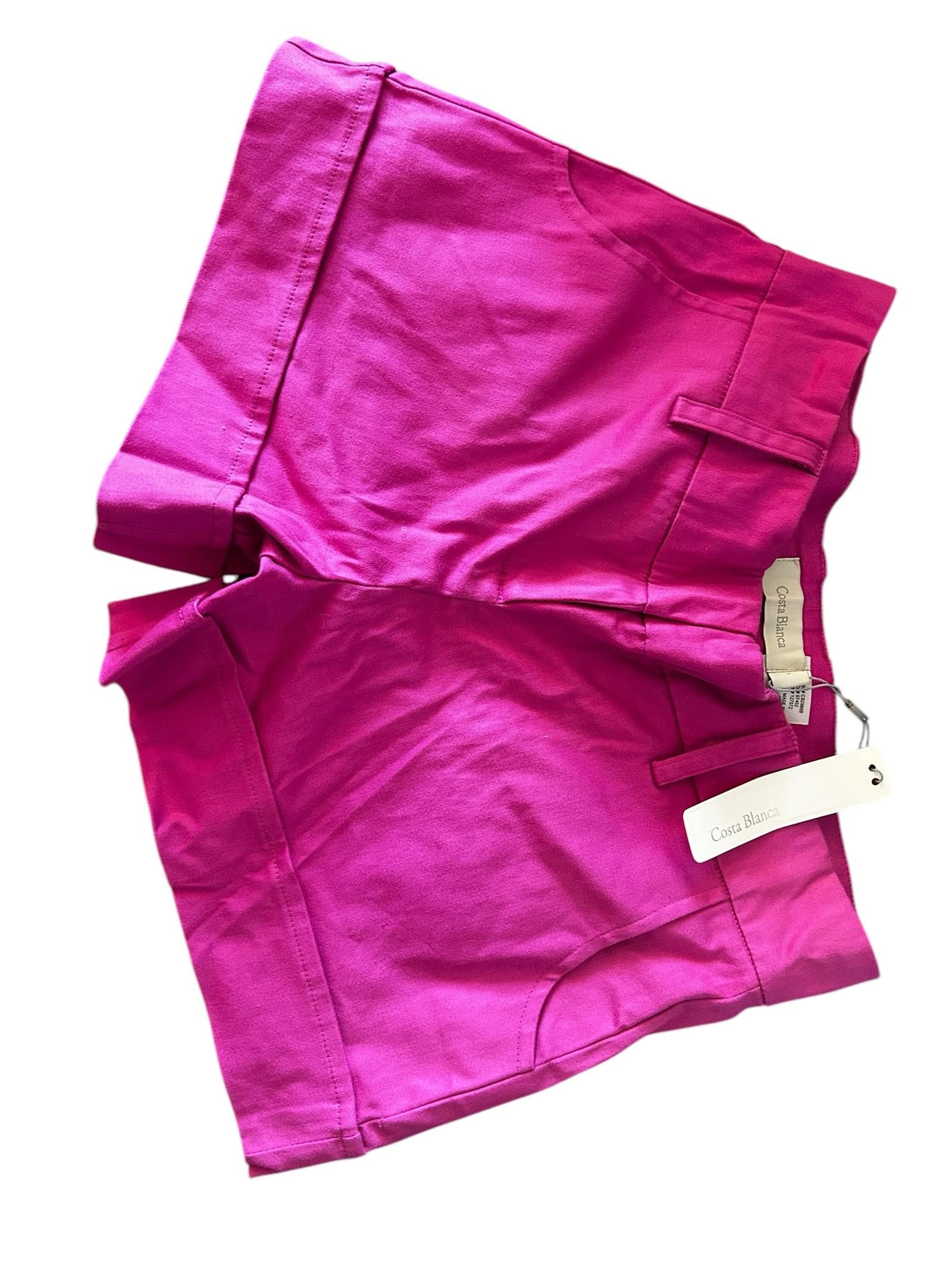 Designer Costa Blanca Women's Vibrant Pink Cotton Shorts Size 27" / US 4 / IT 40 - 1 Thumbnail