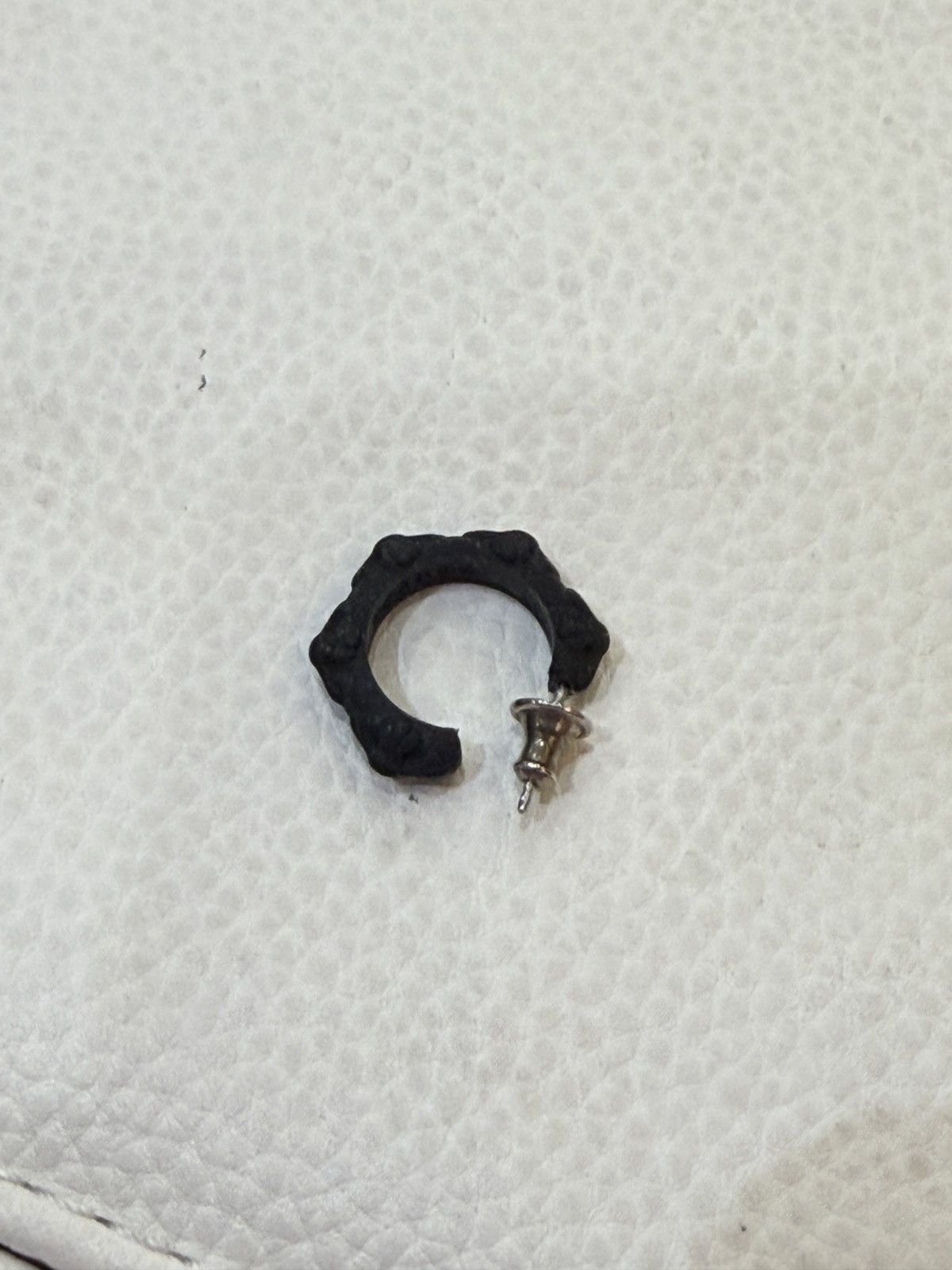 Chrome Hearts Chrome Hearts Silichrome Hoop Earring Size ONE SIZE - 1 Thumbnail