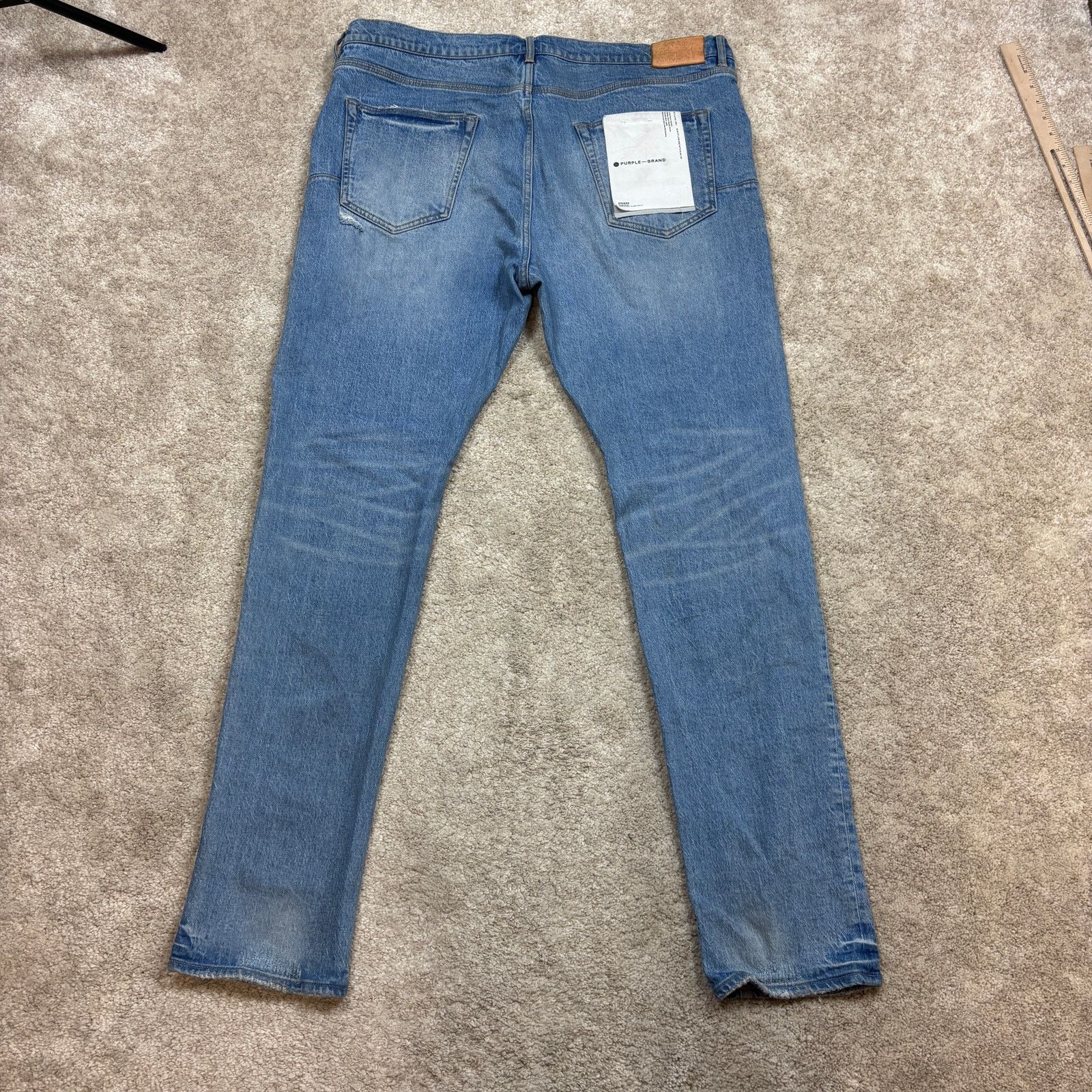 Purple Purple Brand P001 Slim Fit Low Rise Slim Leg Jeans 44x35 Size US 40 / EU 56 - 3 Thumbnail
