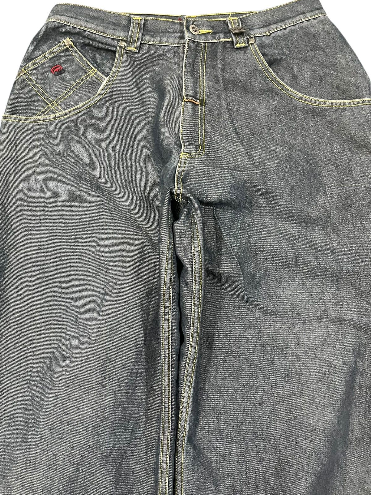 JNCO × Massive Vintage Freaky Massive Bob Baggy Jnco Style Denim Size US 33 - 2 Thumbnail