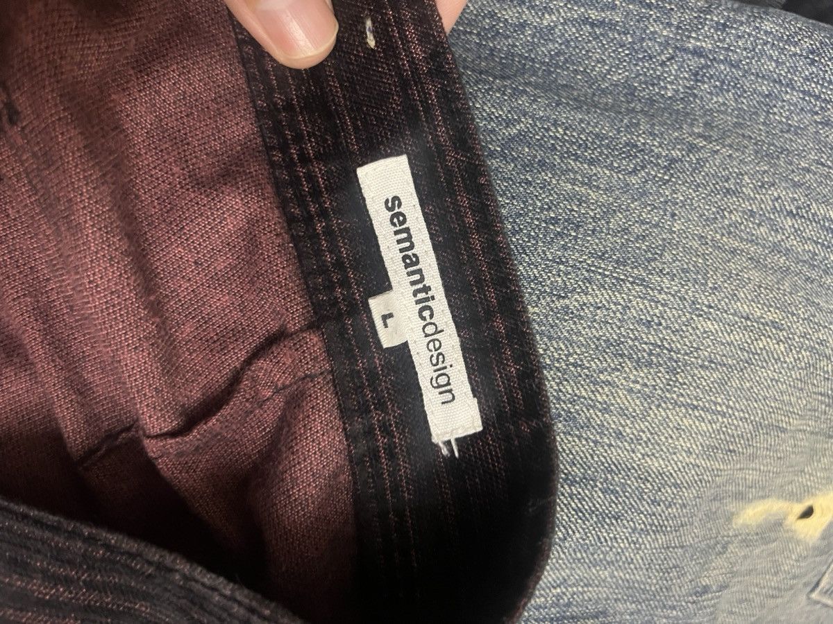 semanticdesign 2000s Semantic Design Stripped Cargo Pants Size US 33 - 5 Thumbnail