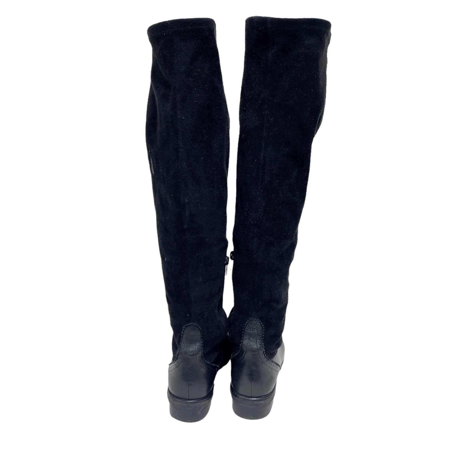 Stuart Weitzman Stuart Weitzman Workit Black Laced Over Knee Boots Size US 8 / IT 38 - 6 Thumbnail