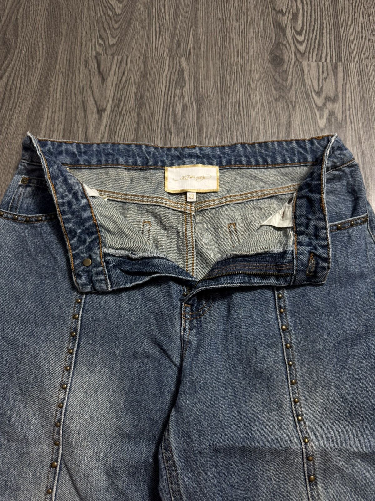 Ed Hardy 💥RARE💥Ed Hardy Vintage Y2K Denim Size US 30 / EU 46 - 4 Thumbnail