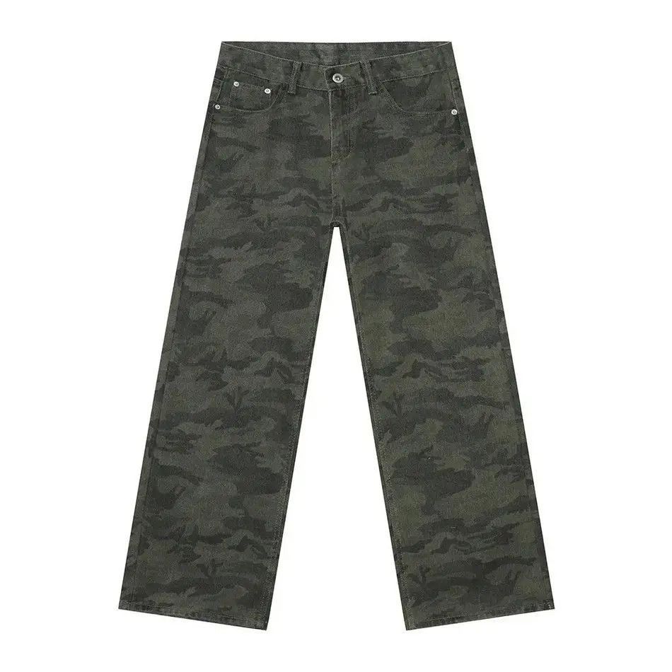 Japanese Brand Retro loose camouflage high street jeans Size US 32 / EU 48 - 5 Thumbnail