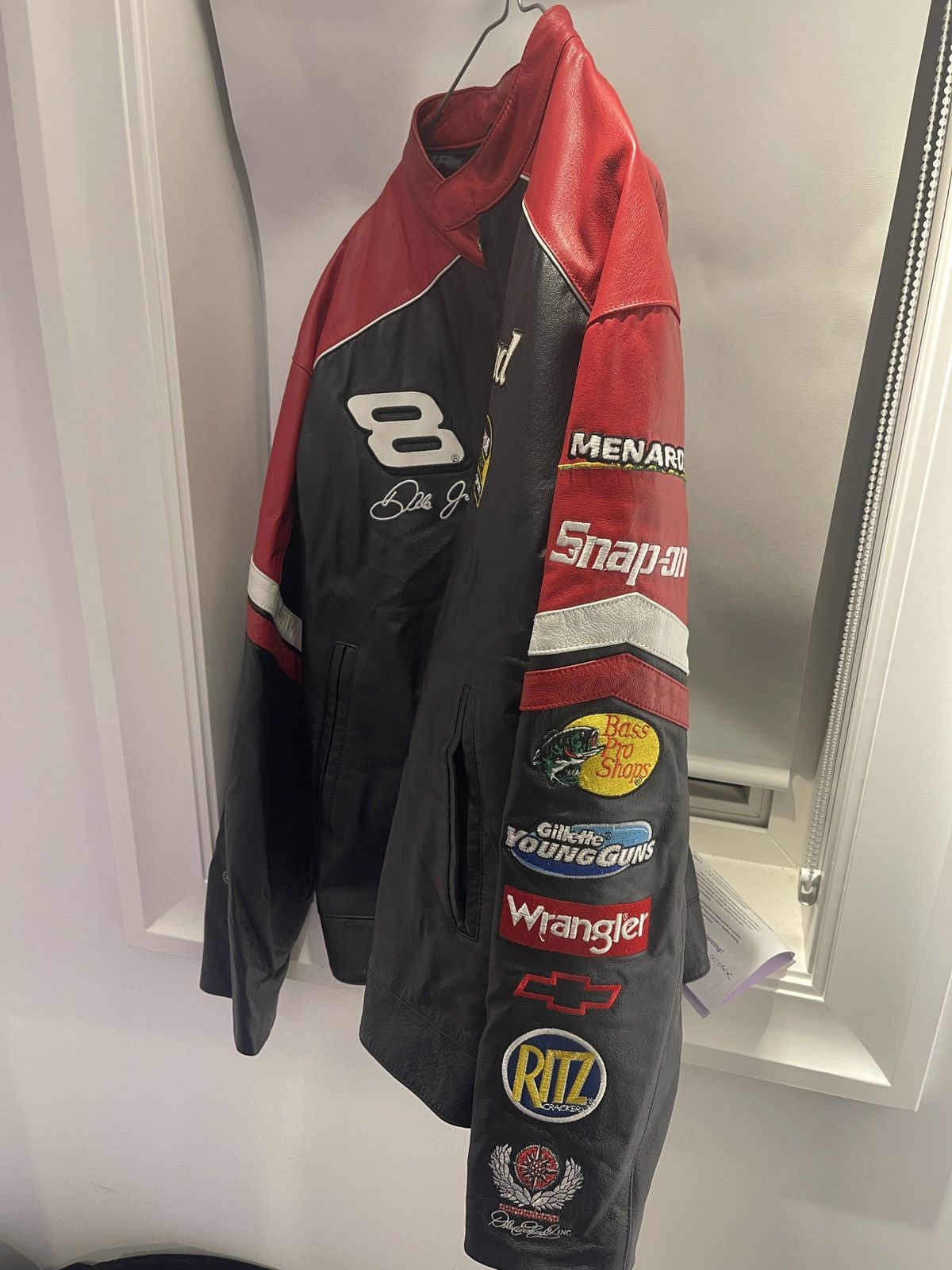 Wilsons Leather Budweiser NASCAR Leather Racing Jacket Size US L / EU 52-54 / 3 - 3 Thumbnail