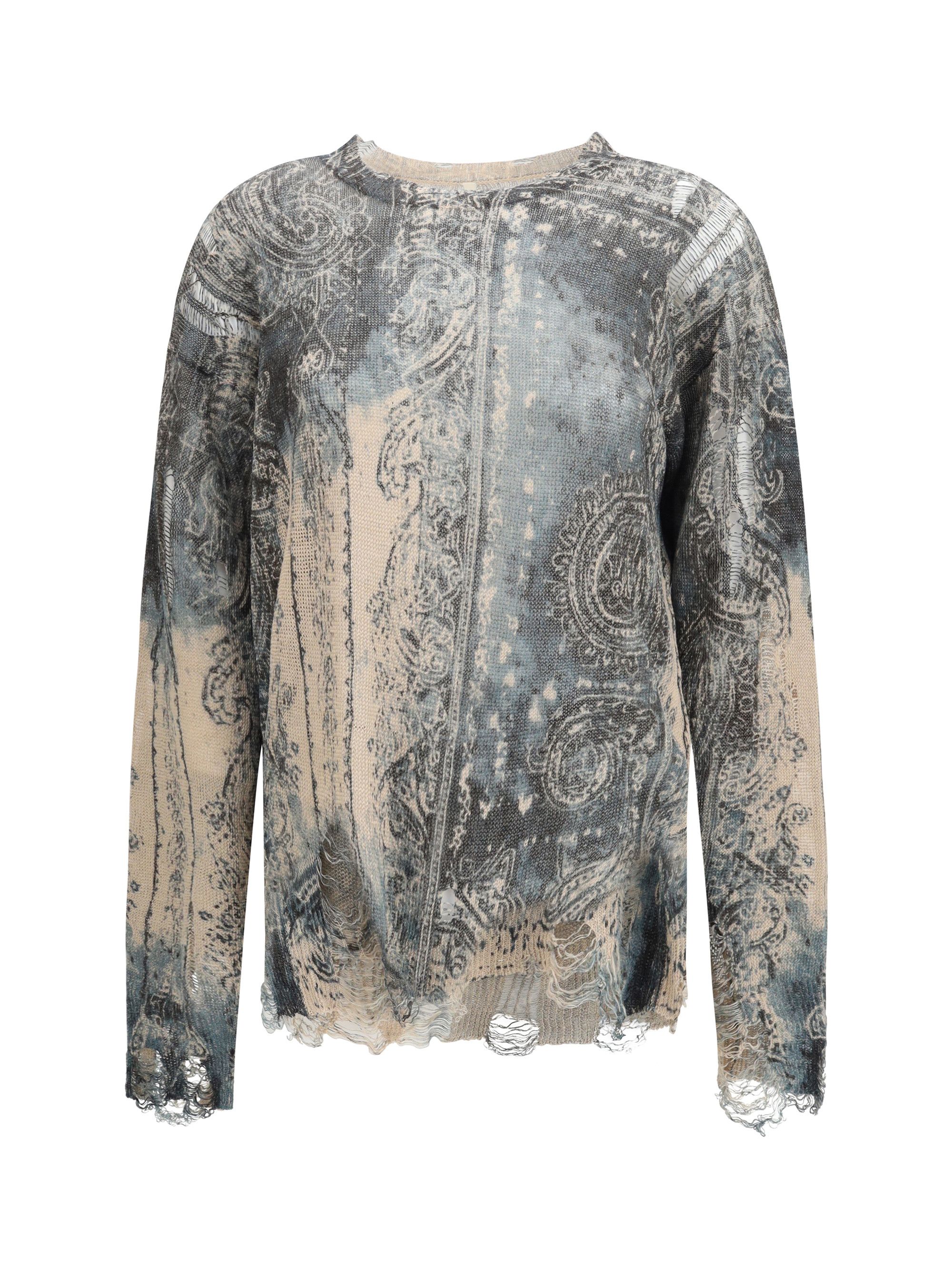 R13 Boyfriend distressed linen knit Sweater Size M / US 6-8 / IT 42-44 - 1 Thumbnail