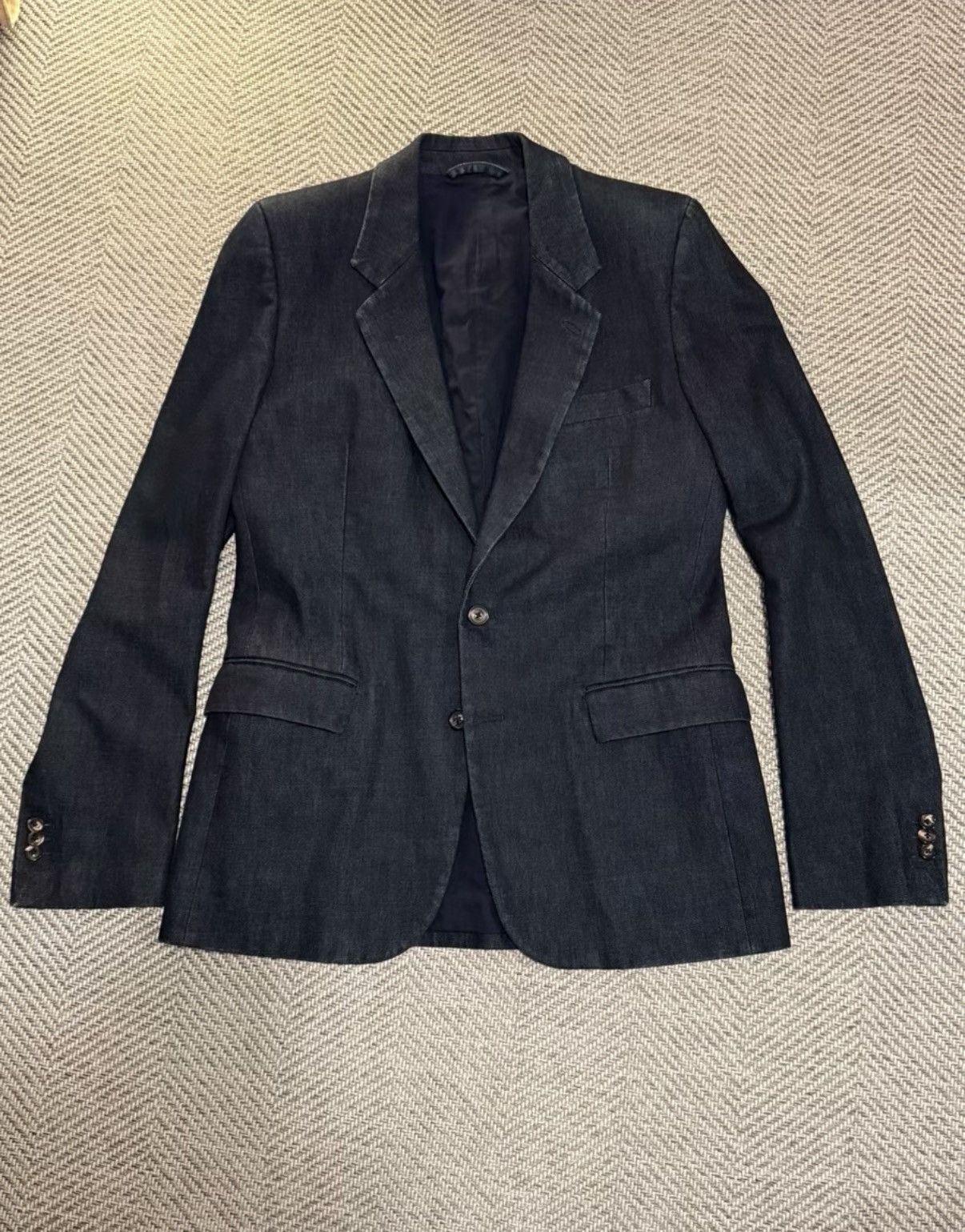 Maison Margiela Madison Martin Margiela Indigo-Dyed Denim Blazer K24 Size US XL / EU 56 / 4 - 7 Thumbnail