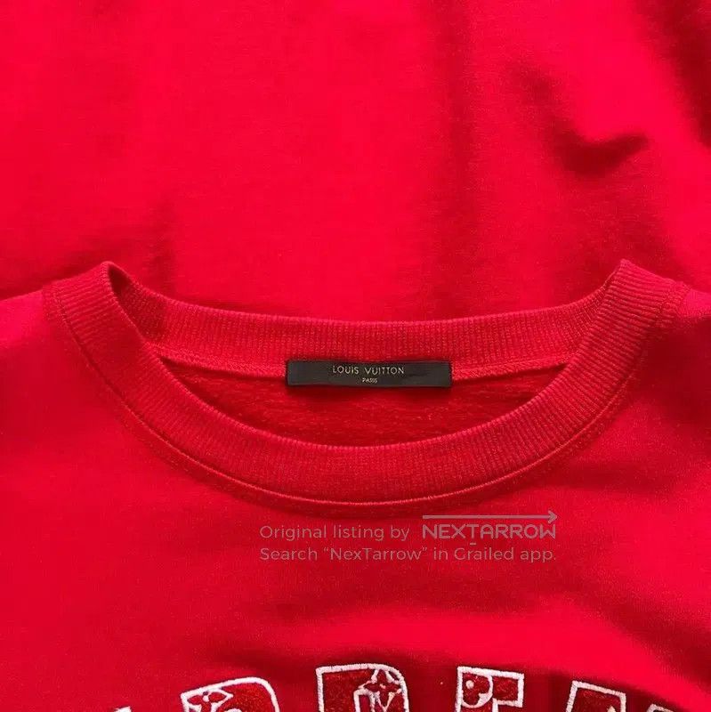 Louis Vuitton Louis Vuitton Red Long Sleeve Sweatshirt for Men . Size US L / EU 52-54 / 3 - 4 Thumbnail