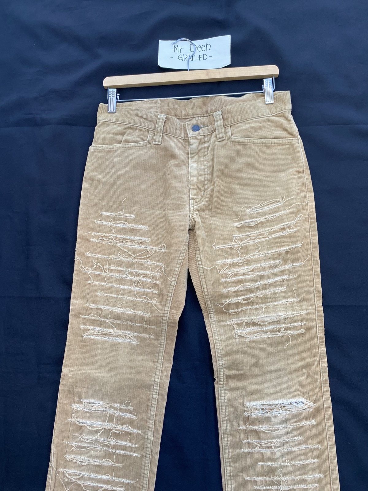 Hysteric Glamour Rare Vintage Hysteric Glamour distressed corduroy pant Size US 31 - 10 Thumbnail