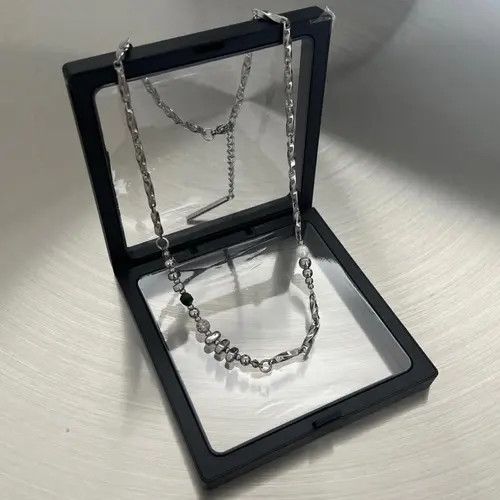 Jewelry 592Silver & Beaded Necklace Size ONE SIZE - 1 Thumbnail