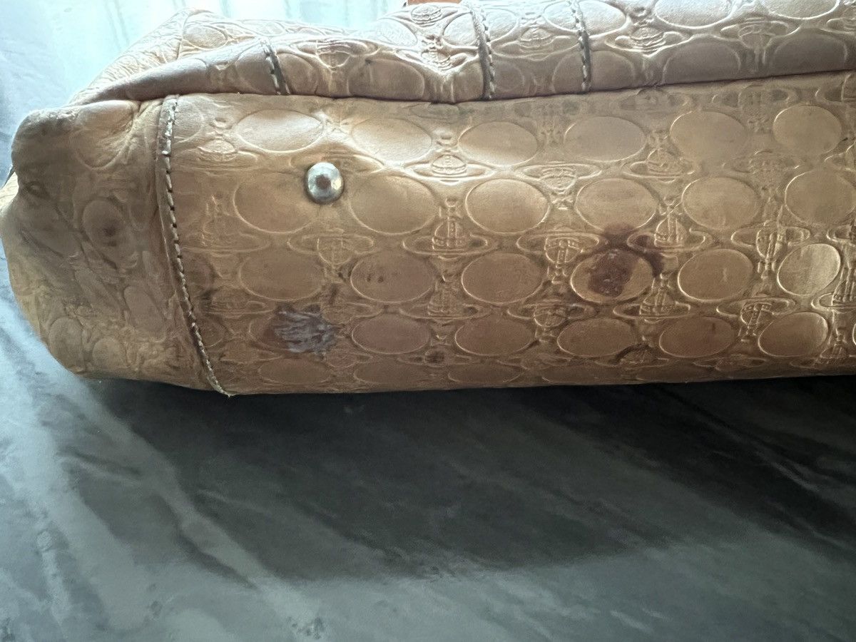 Vivienne Westwood Vivienne Westwood : Monogram Orb Logo Leather Handle Bag Size ONE SIZE - 6 Thumbnail