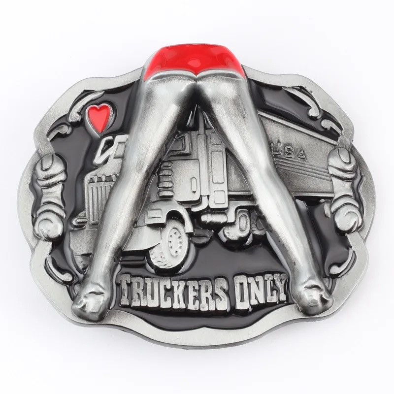 Vintage Truck Pattern Belt Buckle Driver Belt Metal Buckle Size ONE SIZE - 1 Thumbnail