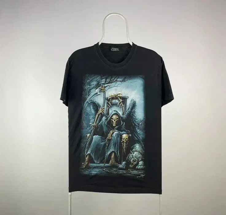 Band Tees Death skull vintage rock T-shirt size Medium band tee black Size US M / EU 48-50 / 2 - 1 Thumbnail
