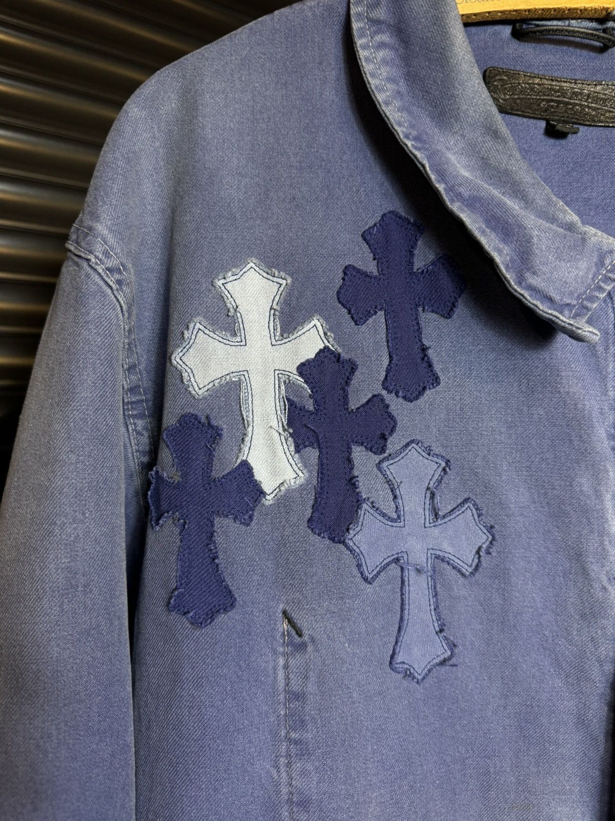 Chrome Hearts Chrome Hearts Cross Patch French Work Wear Jacket XL Size US XL / EU 56 / 4 - 10 Thumbnail
