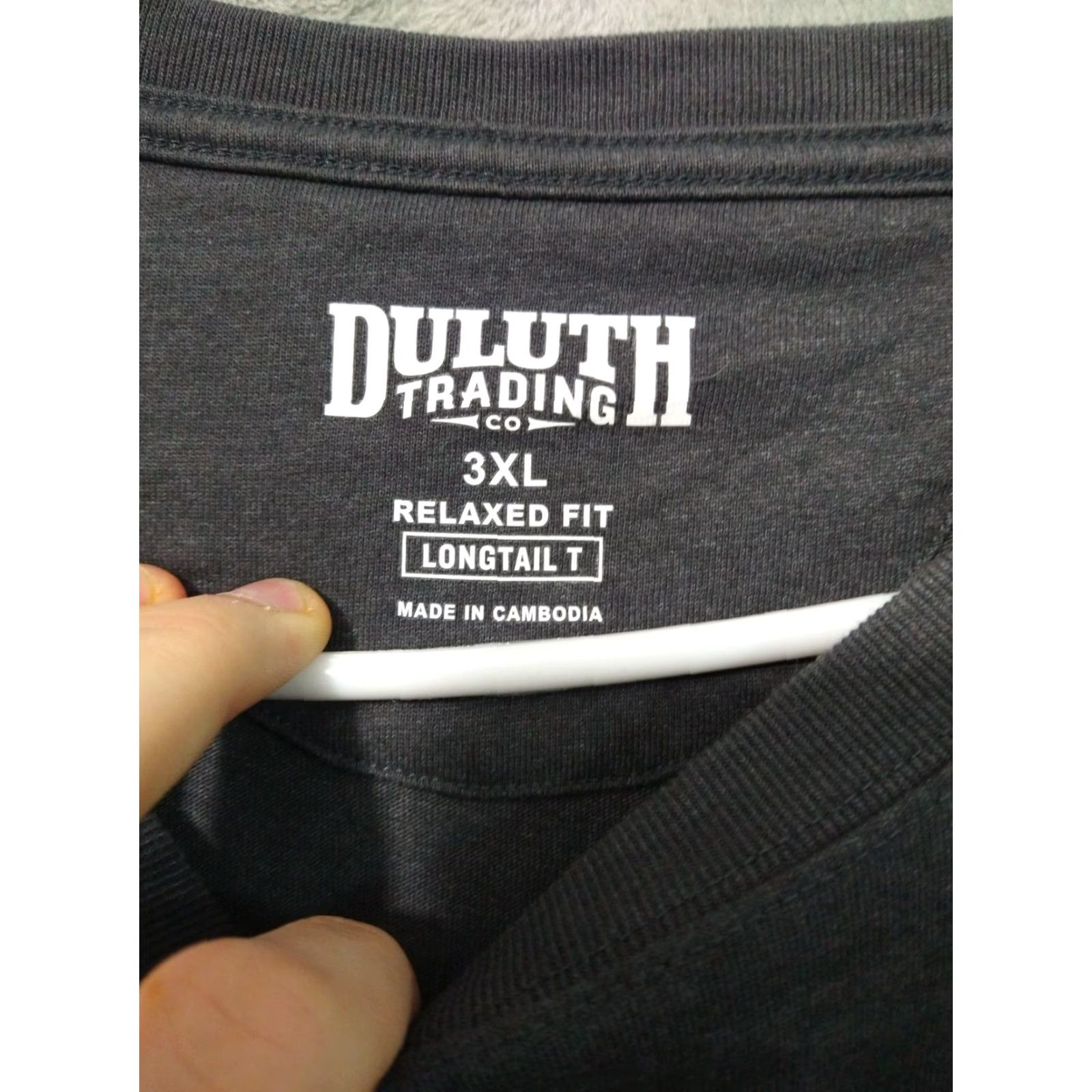 Duluth Trading Company Duluth Trading Shirt Mens 3XL Gray Longtail T Relaxed Fit Short Sleeve Crew Neck Shirt Size US XXL / EU 58 / 5 - 5 Thumbnail