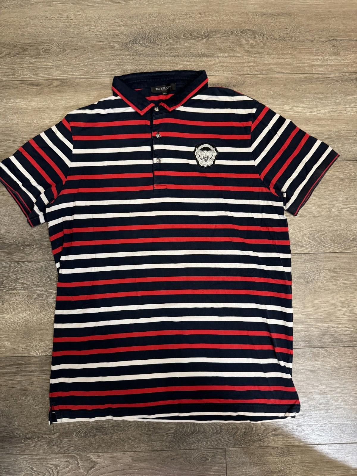 Balmain Balmain Striped Polo Men’s XXL Size US XXL / EU 58 / 5 - 1 Thumbnail
