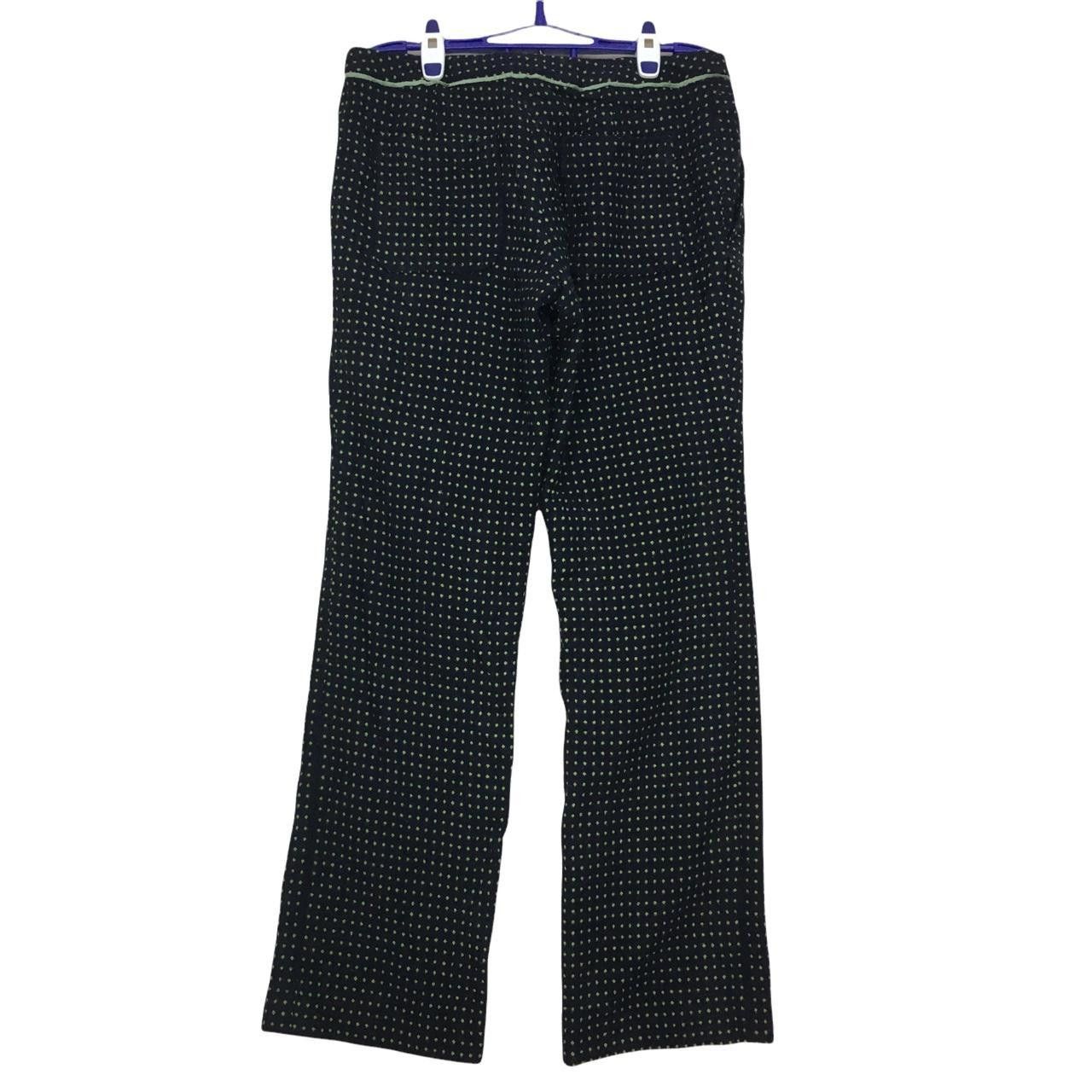 Vintage Vtg FIBO Polka Dot Long Pants Trousers Casual Pants Size 28" / US 6 / IT 42 - 2 Thumbnail