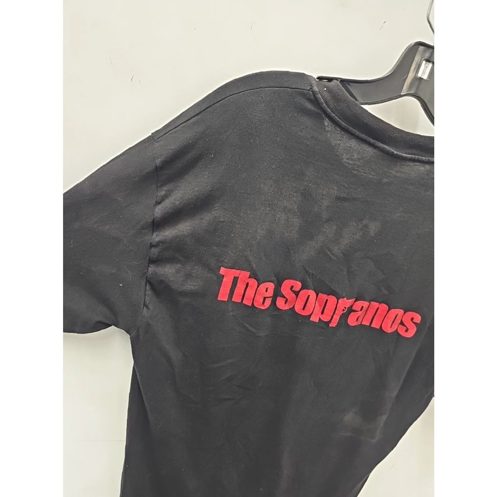 Vintage VINTAGE The Sopranos Men Black T Shirt TV Show Promo Tony T-Shirt Large Mens Regular Fit Short Sleeve Crew Neck Cotton Black 2000s Decade 2000-2009 Size US L / EU 52-54 / 3 - 6 Thumbnail