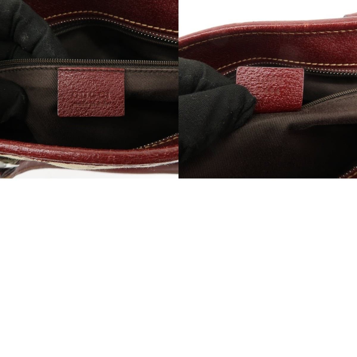 Gucci Gucci GG Monogram Canvas & Leather Tote Beige Size ONE SIZE - 8 Thumbnail