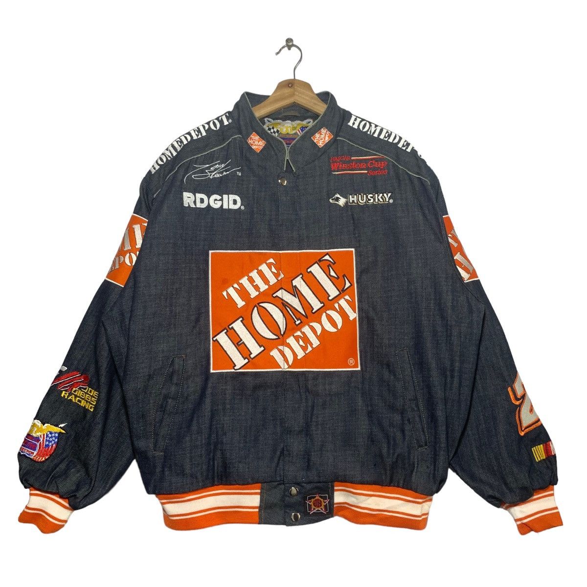 Jeff Hamilton × NASCAR Vintage Jeff Hamilton Tony Stewart Denim Jacket Size US L / EU 52-54 / 3 - 2 Thumbnail
